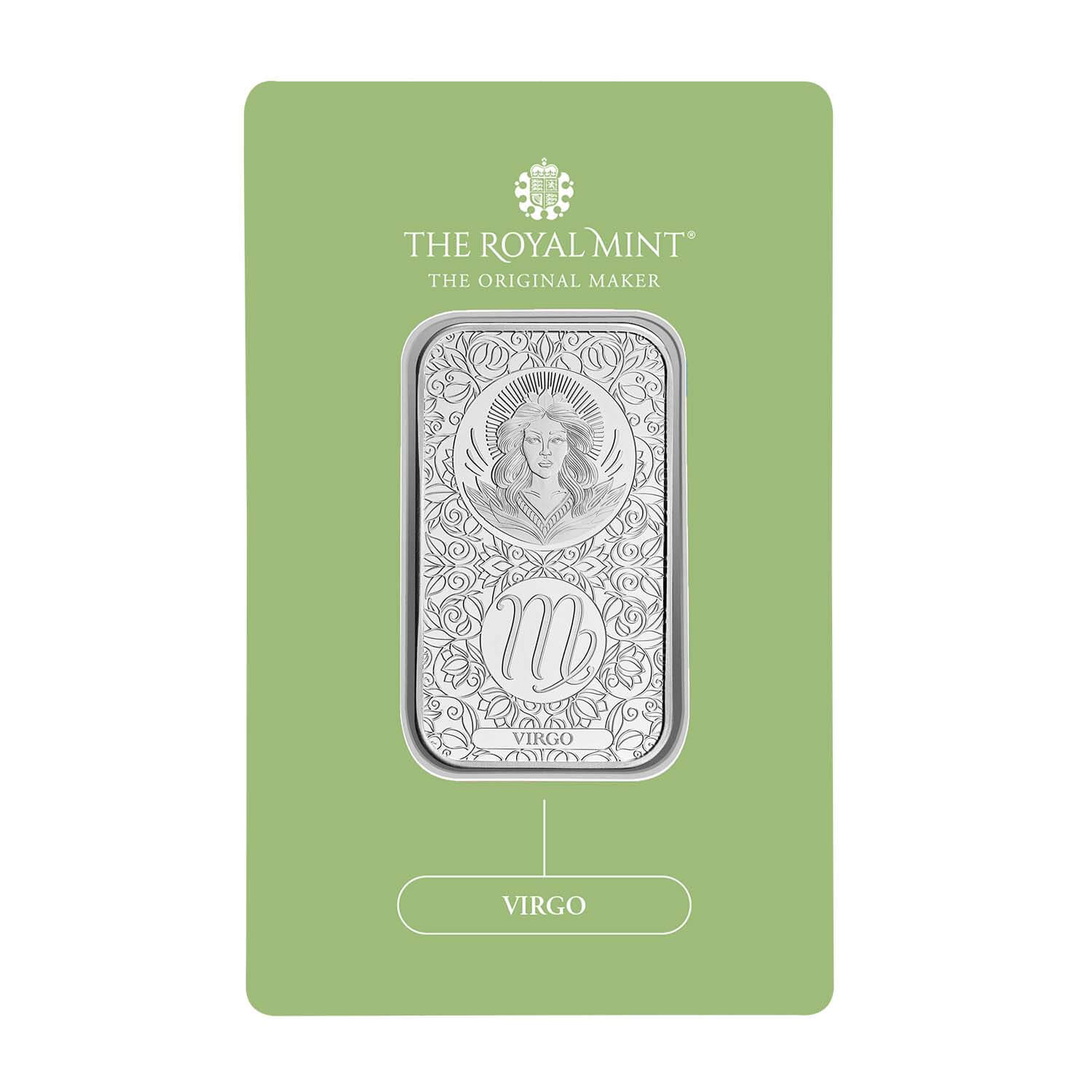 Zodiac Virgo 1oz Silver Bullion Minted Bar