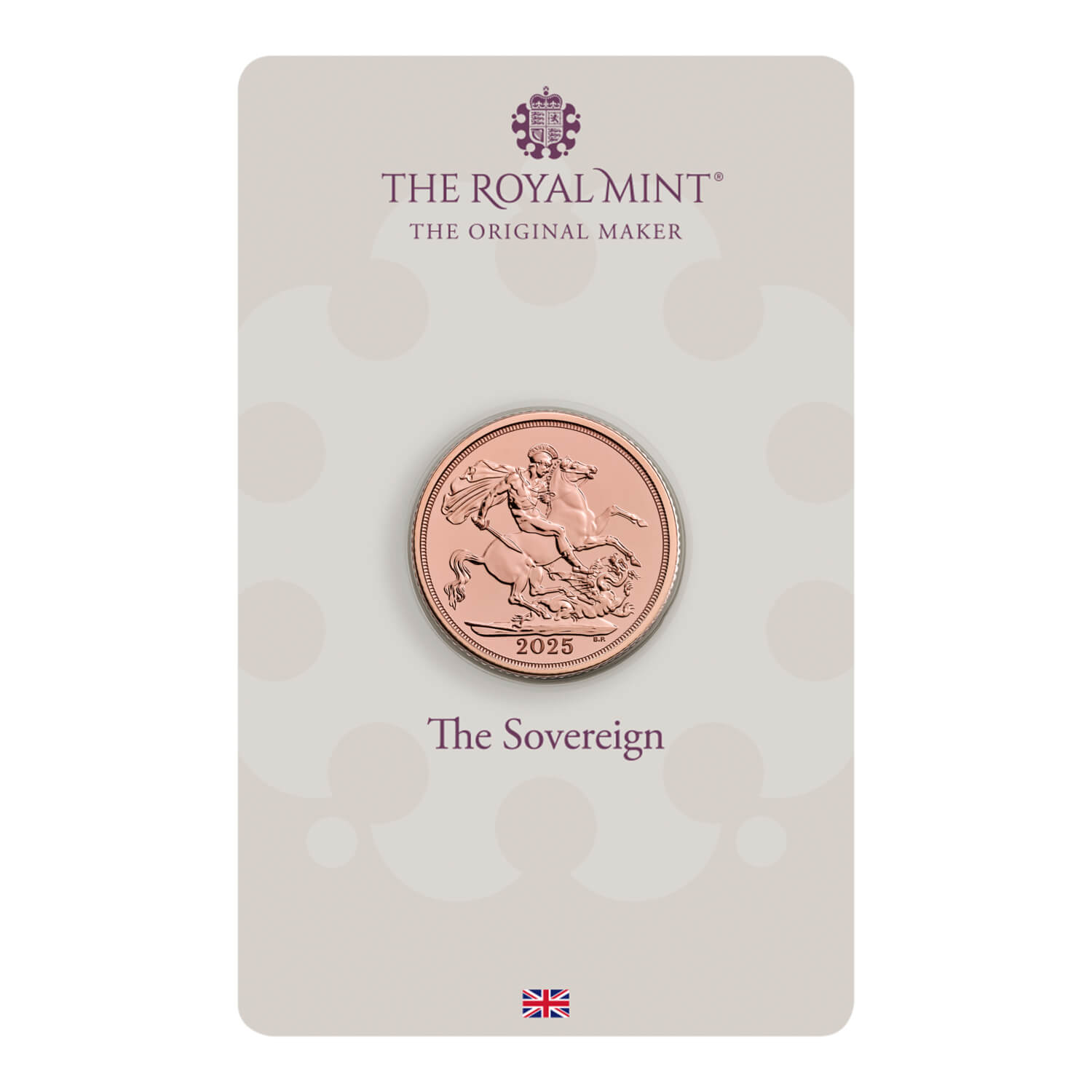 The Sovereign 2025 Gold Bullion Coin in Blister