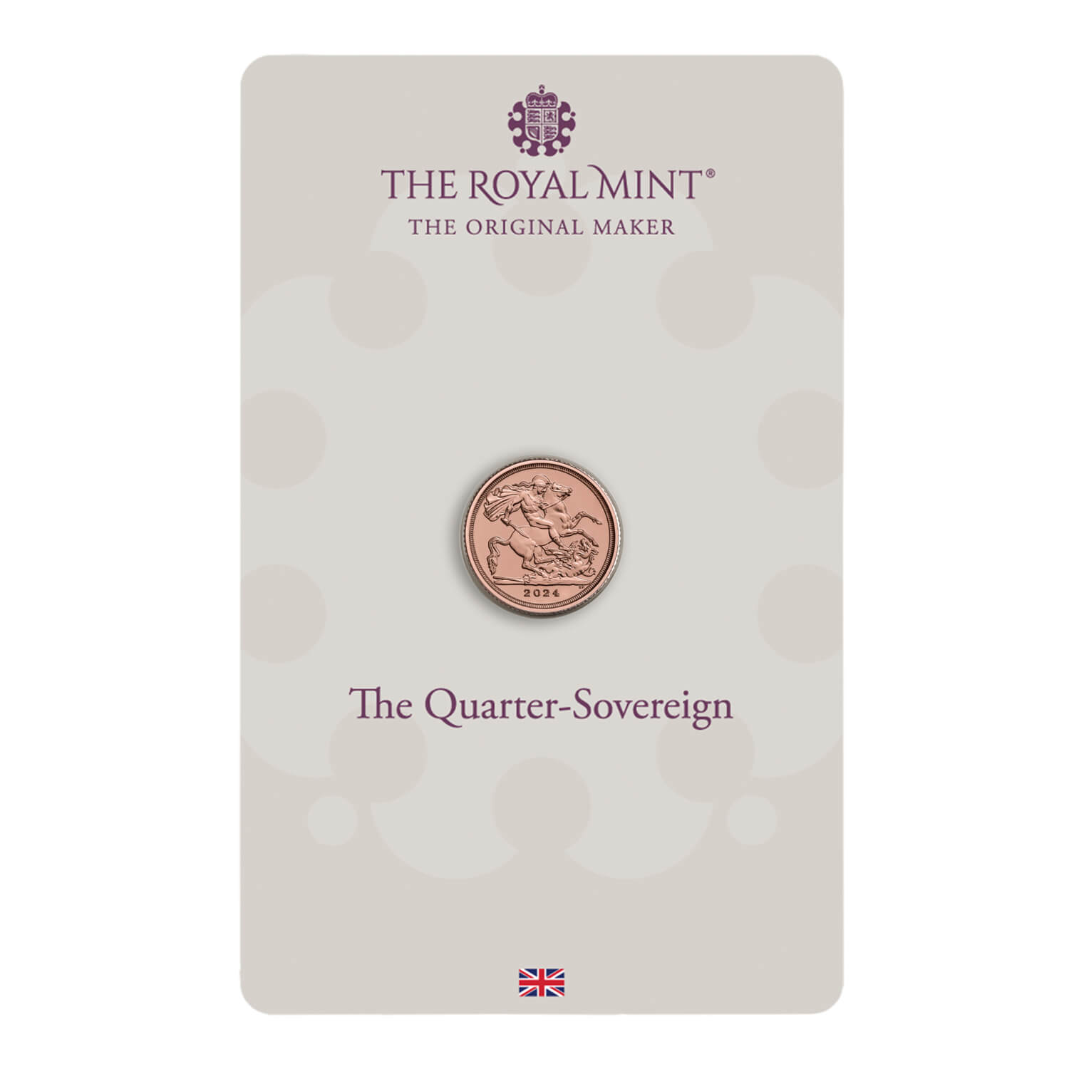 The Quarter-Sovereign 2025 Gold Bullion Coin in Blister