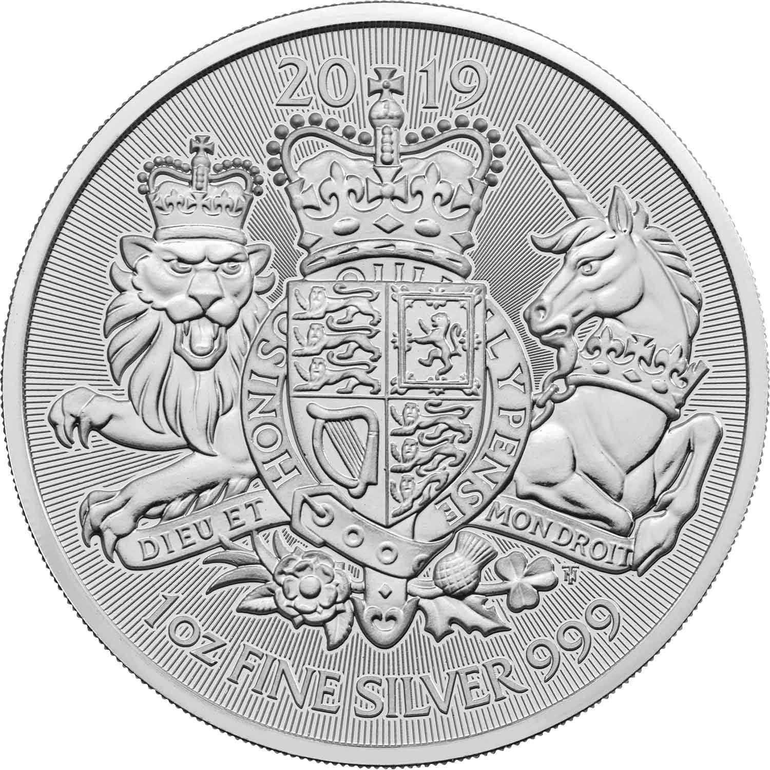 The Royal Arms 2019 1 oz Silver Bullion Coin