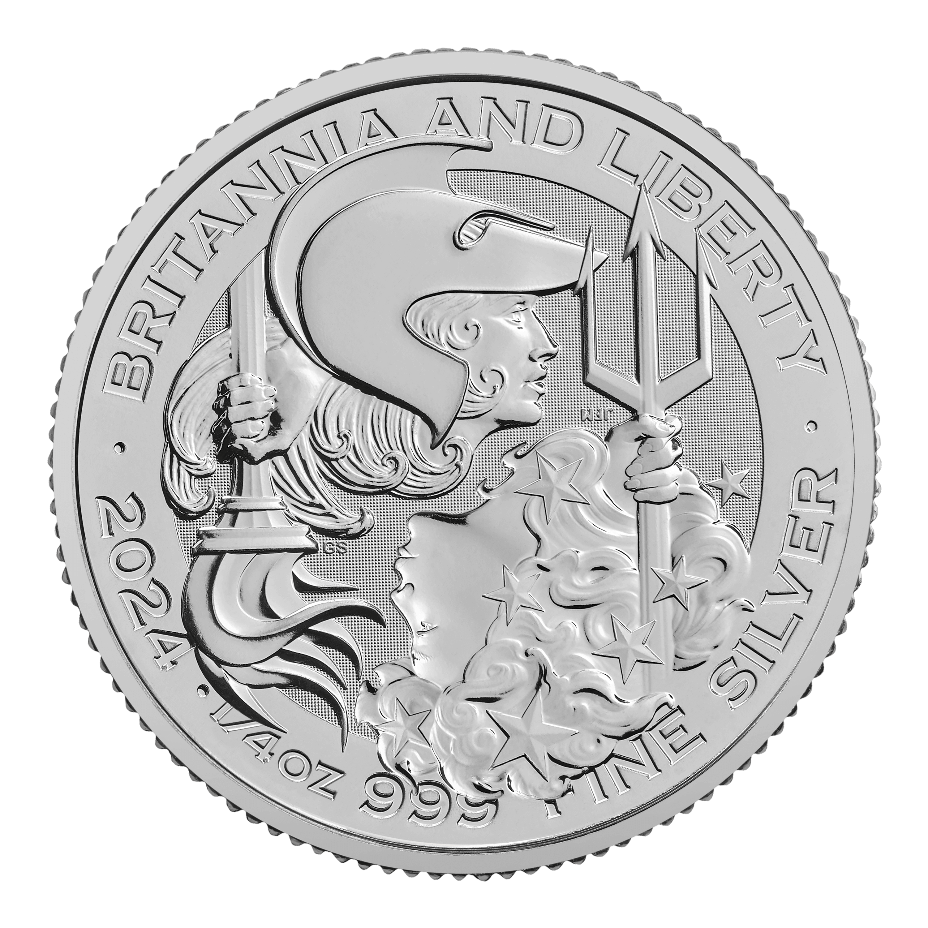 Britannia and Liberty 2024 1/4oz Silver Bullion Coin