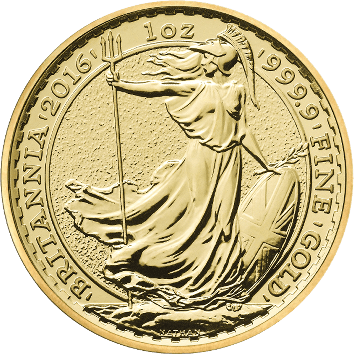 Britannia 2016 Lunar Year of the Monkey Edge 1 oz Gold Coin