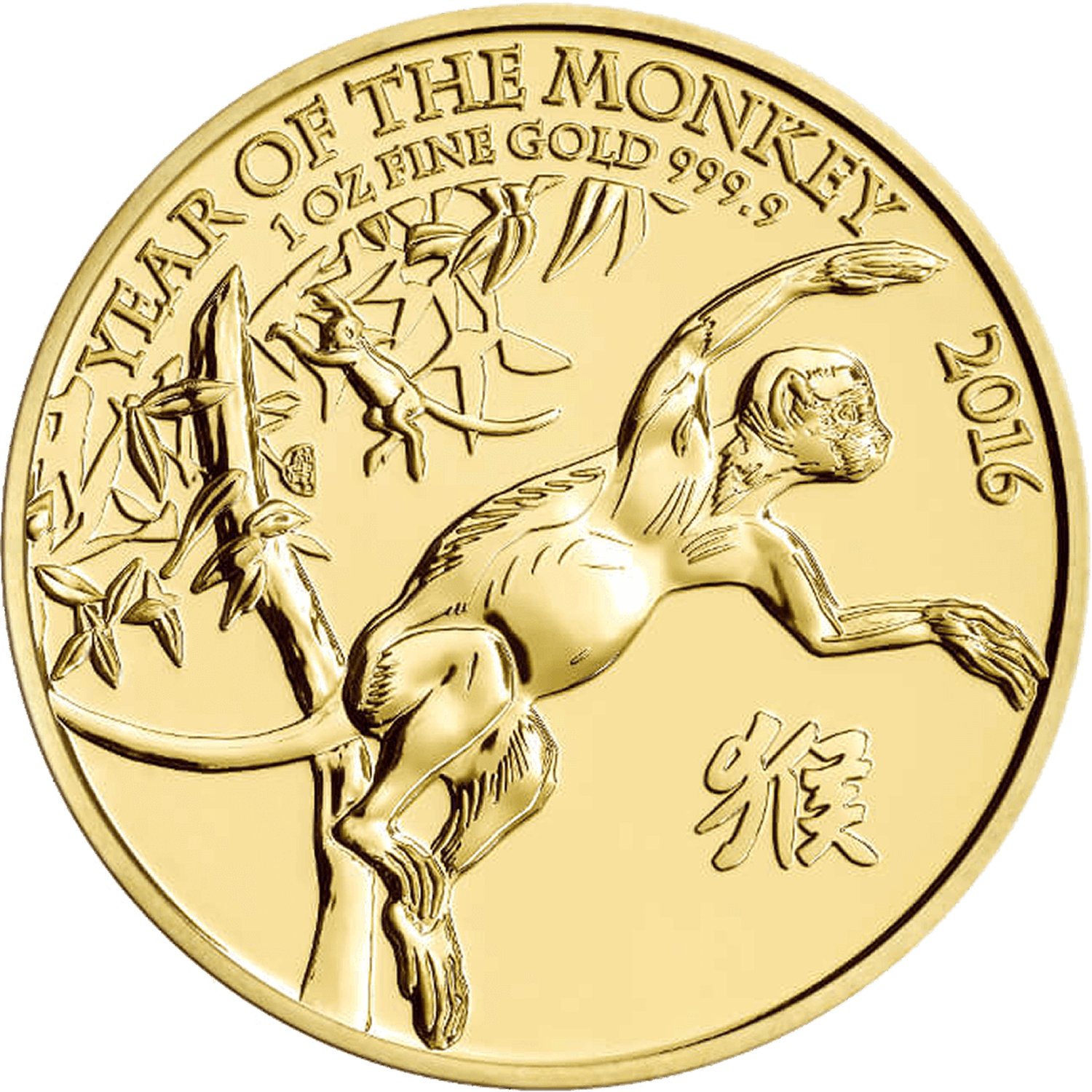 Lunar 2016 Year of the Monkey 1 oz Gold Coin