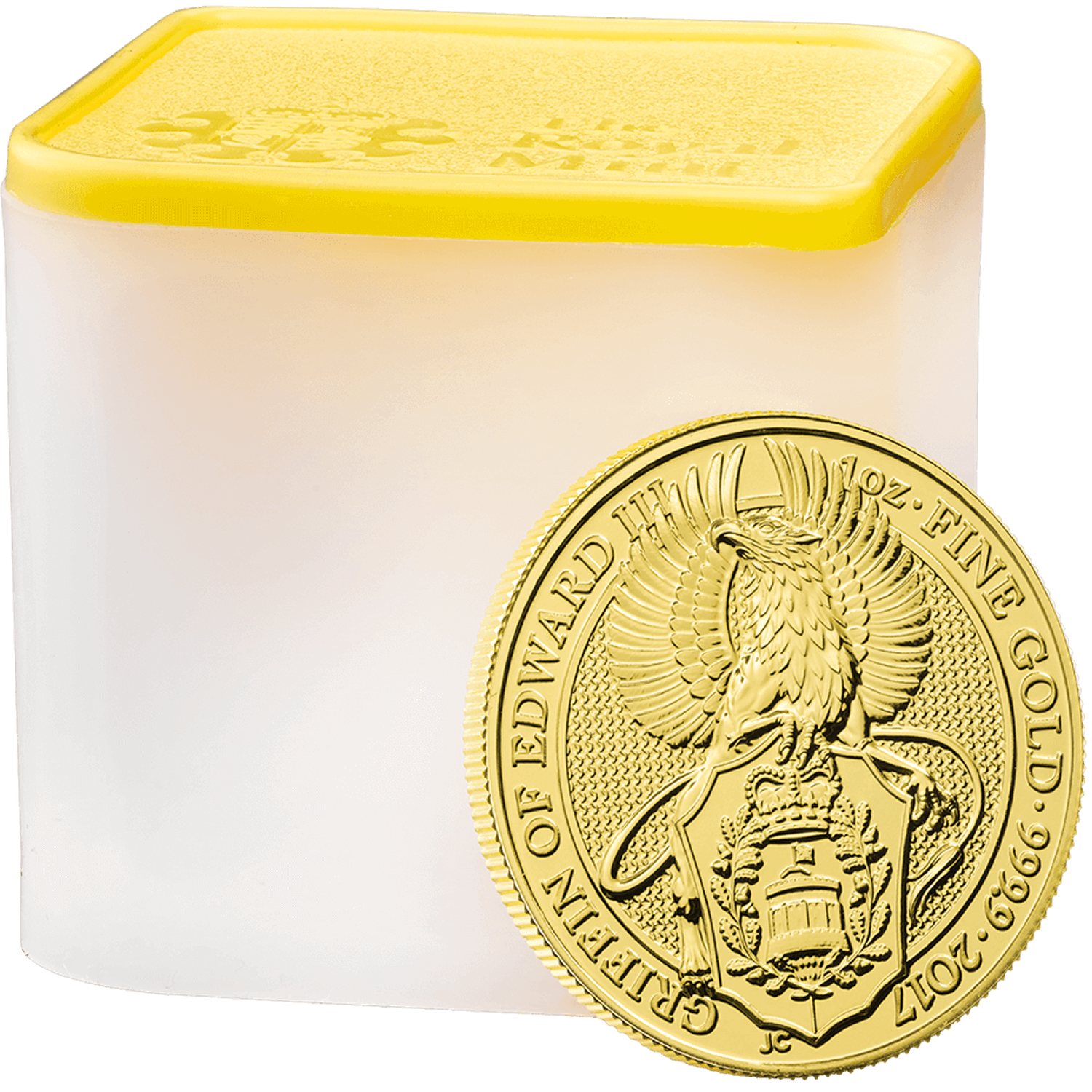 The Queen's Beasts 2017 The Griffin 1 oz Gold Bullion Ten Coin Tube