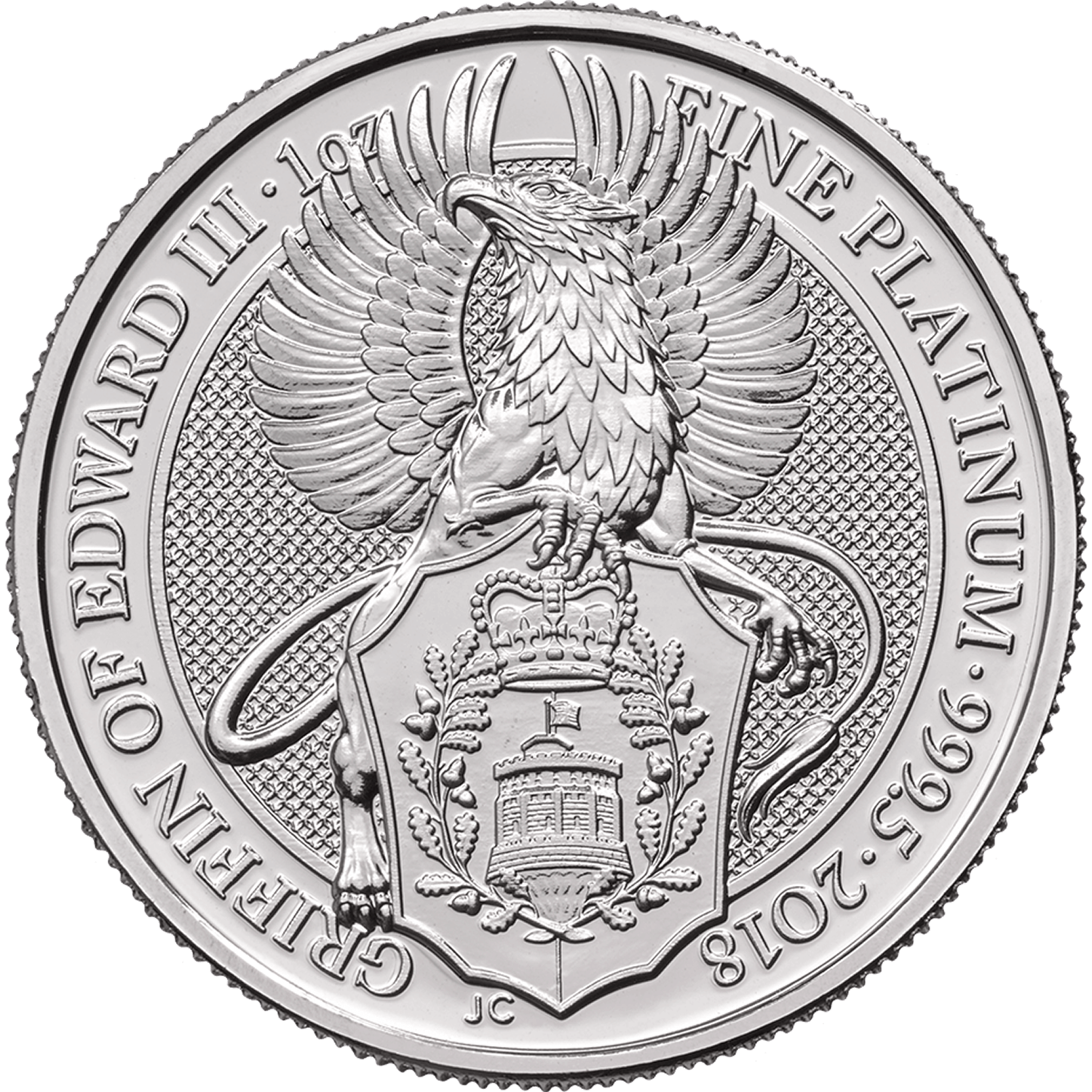 The Queen's Beasts 2018 The Griffin 1 oz Platinum Bullion Coin