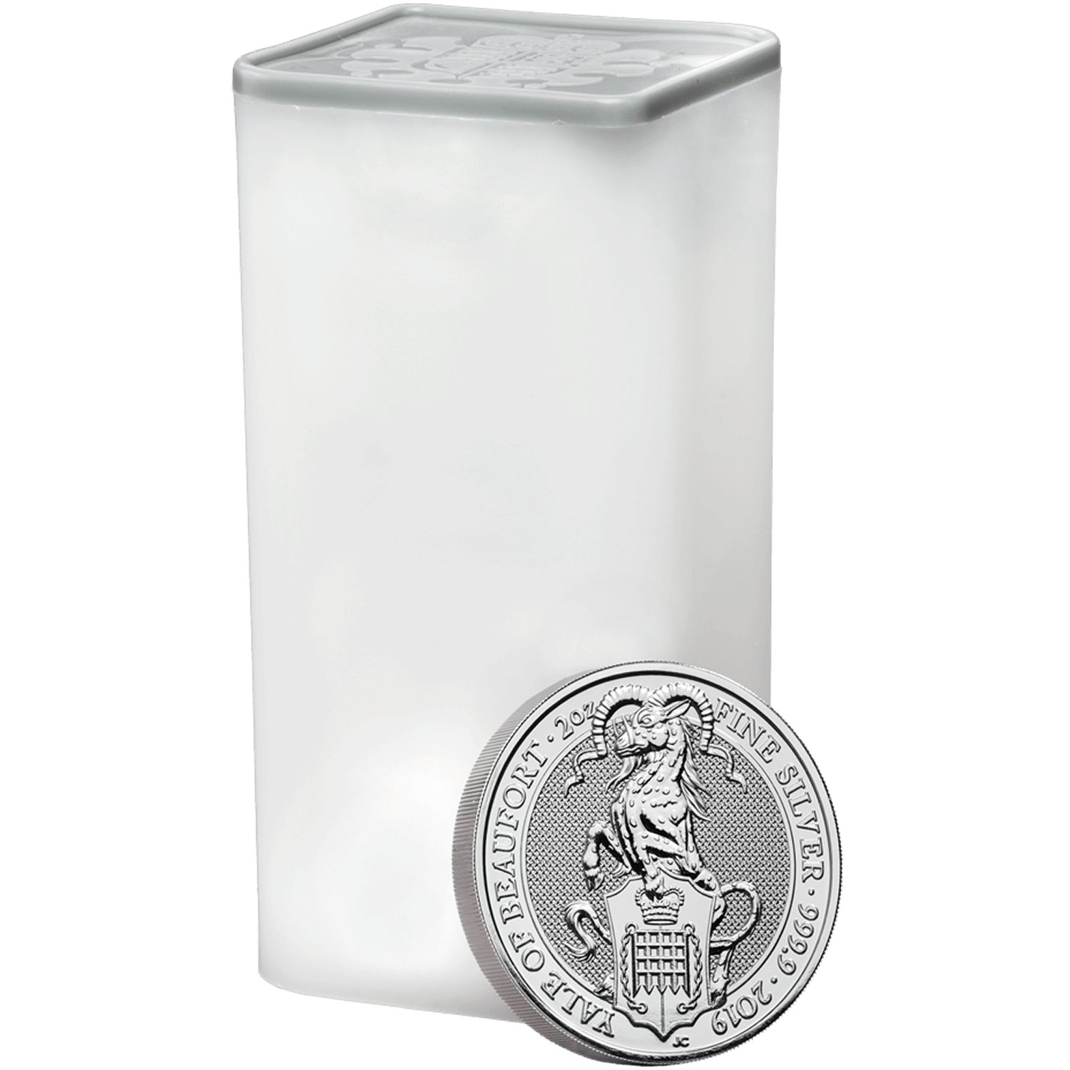 The Queen's Beasts 2019 The Yale 2 oz Silver Bullion Ten Coin Tube