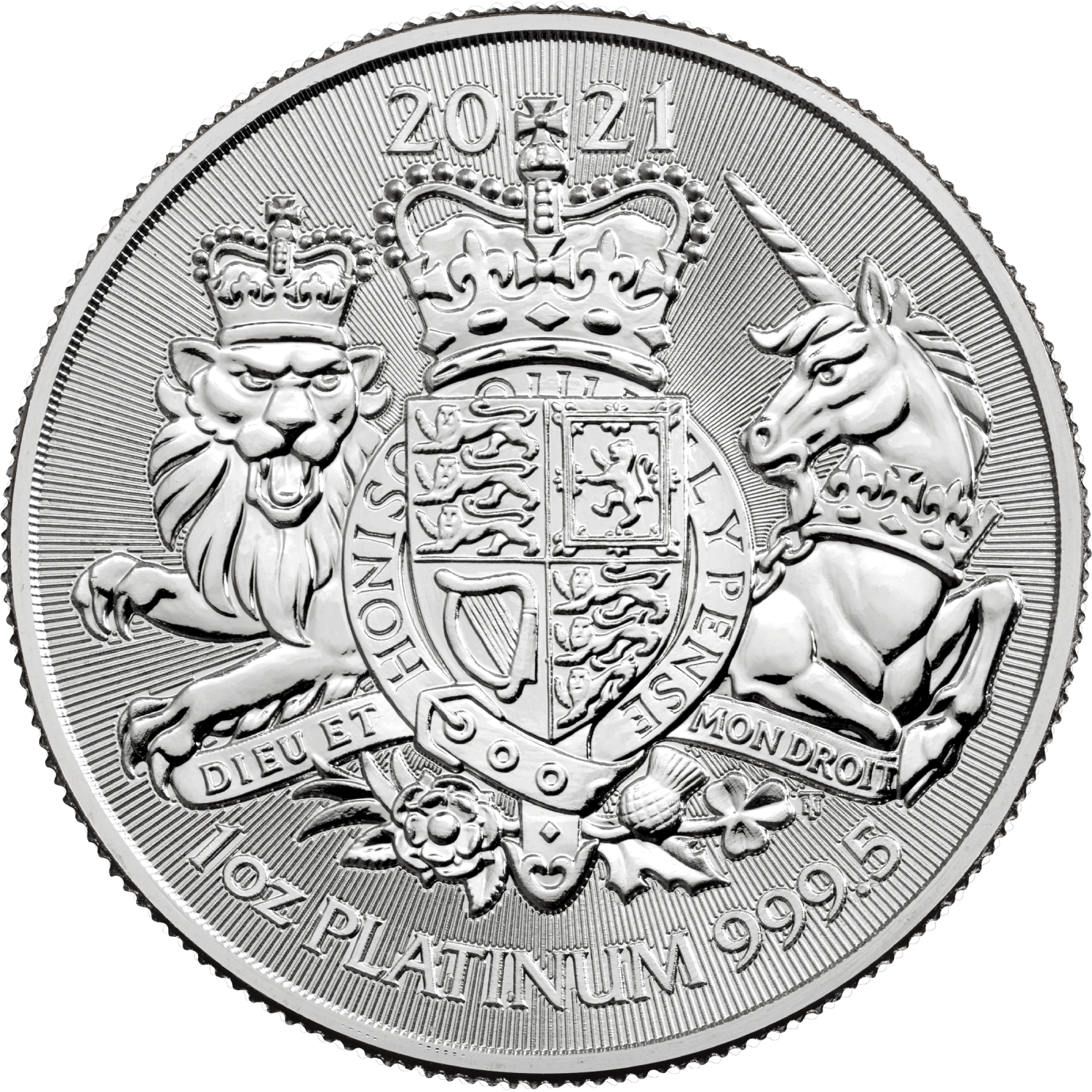 The Royal Arms 2021 1oz Platinum Bullion Coin