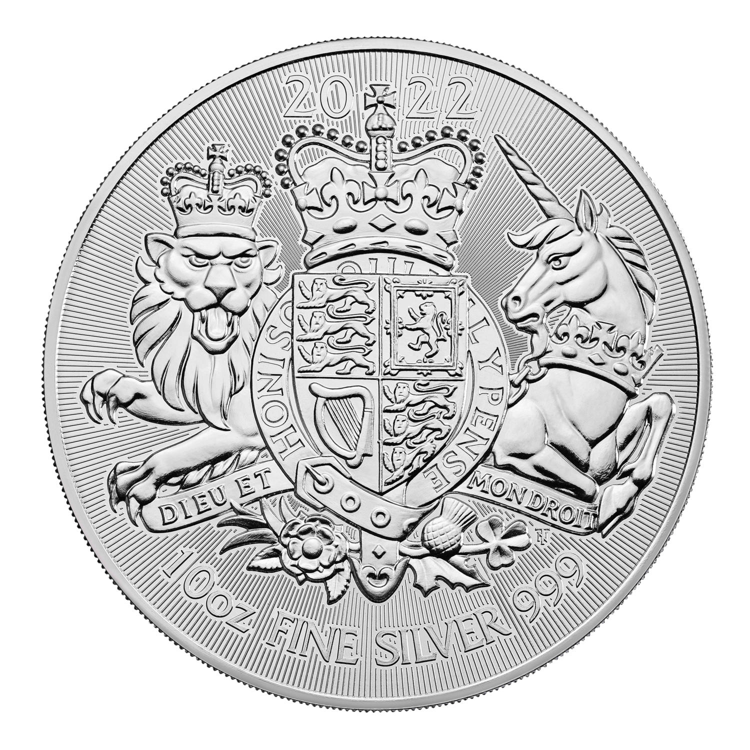 The Royal Arms 2022 10oz Silver Bullion Coin