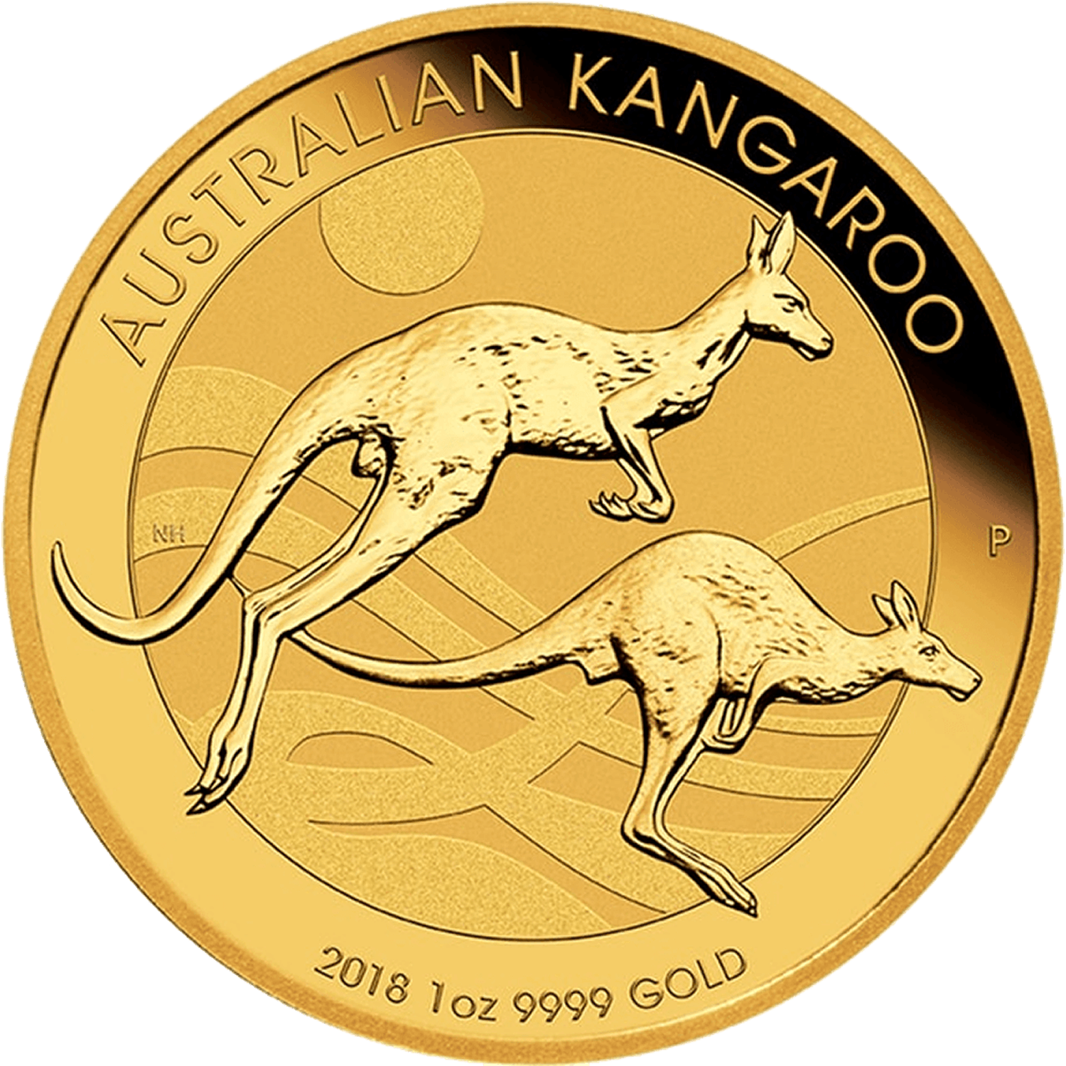 Australian Nugget 2018 1 oz Gold Ten Coin Tube