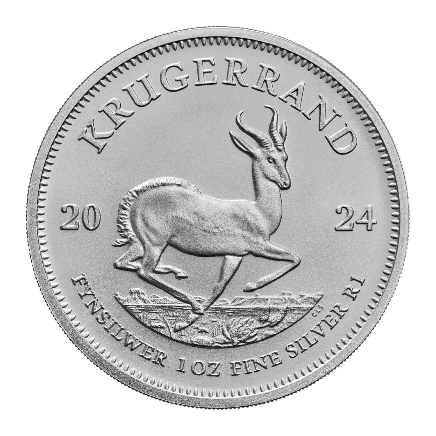 South African Krugerrand 2024 1oz Silver Bullion Coin