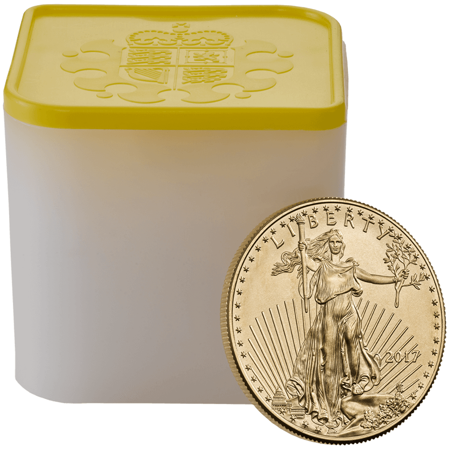 American US Eagle 2017 1 oz Gold Ten Coin Tube