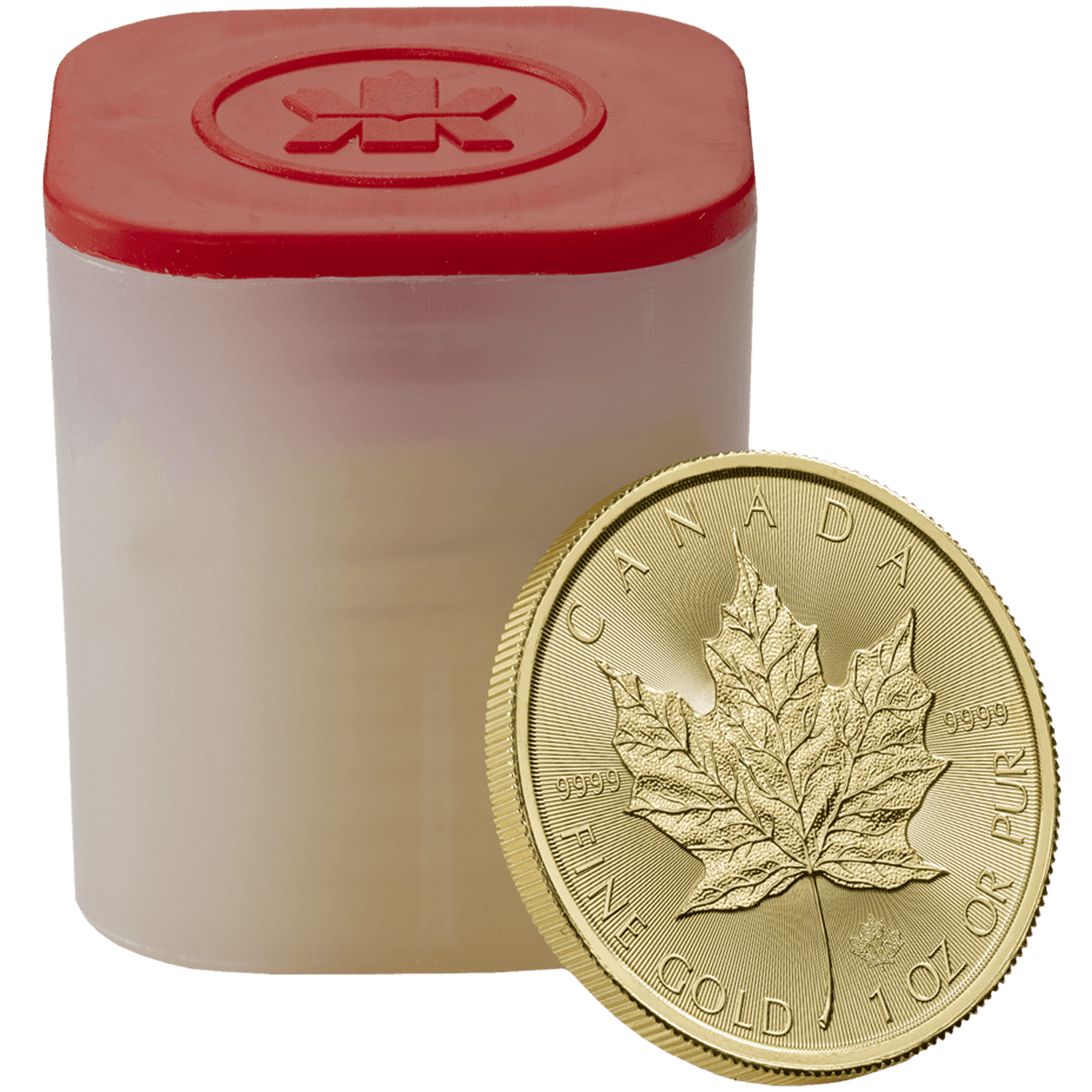 Canadian Maple Leaf 2017 1 oz Gold Ten Coin Tube