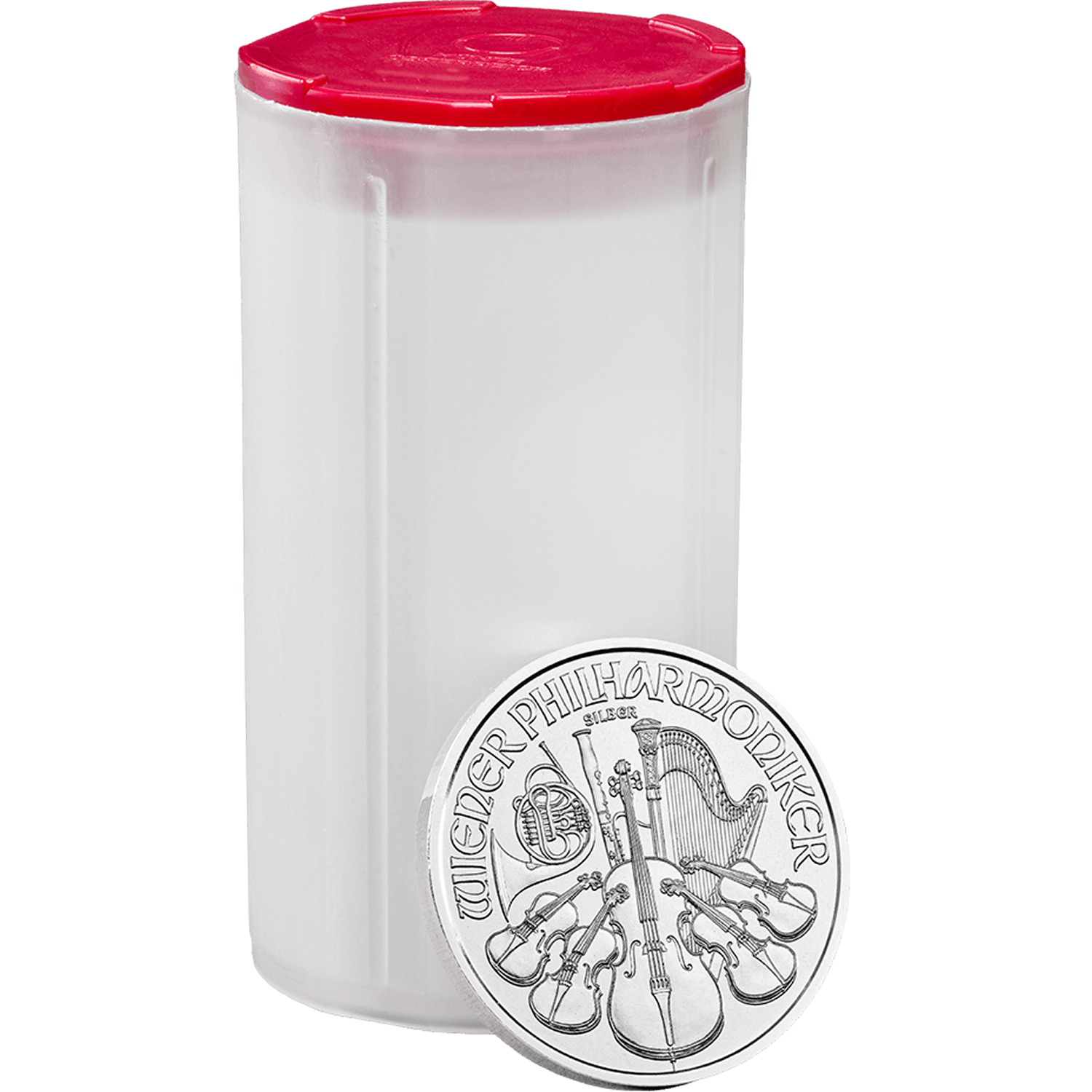 Austrian Philharmonic 2018 1 oz Silver Twenty Five Coin Tube