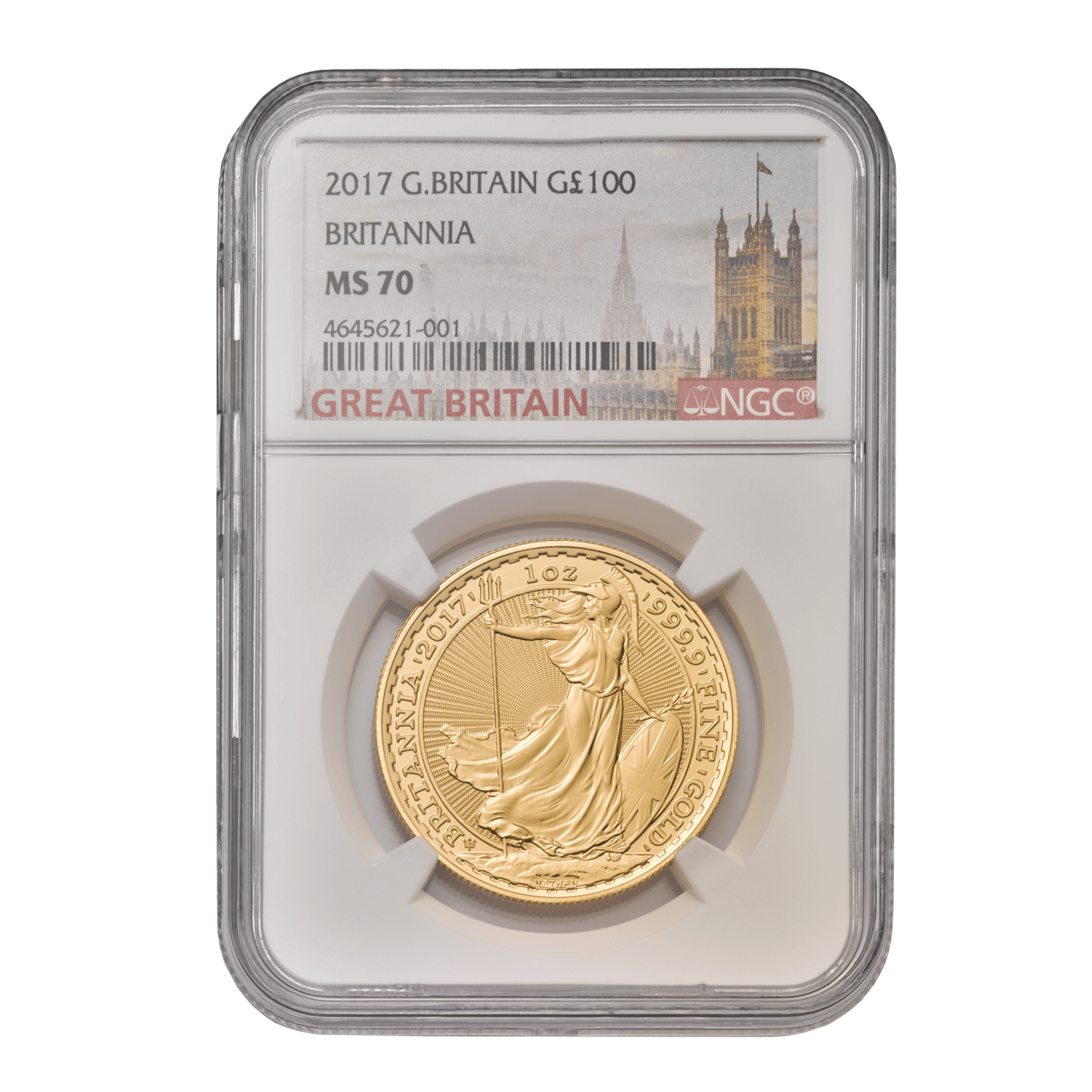 Graded Britannia Anniversary 2017 1oz Gold Coin MS70