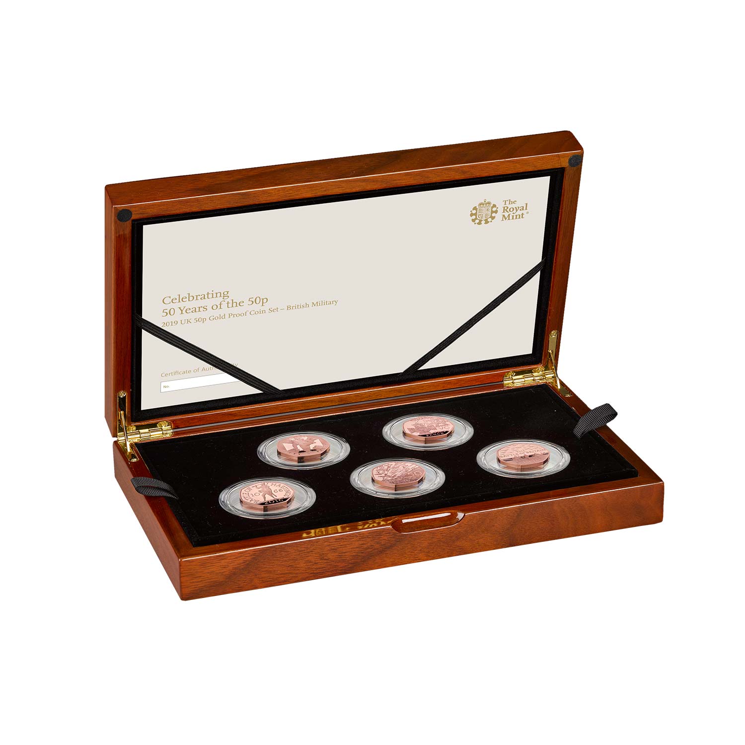 50 years of the 50p - Gold Proof Coin Set - Military