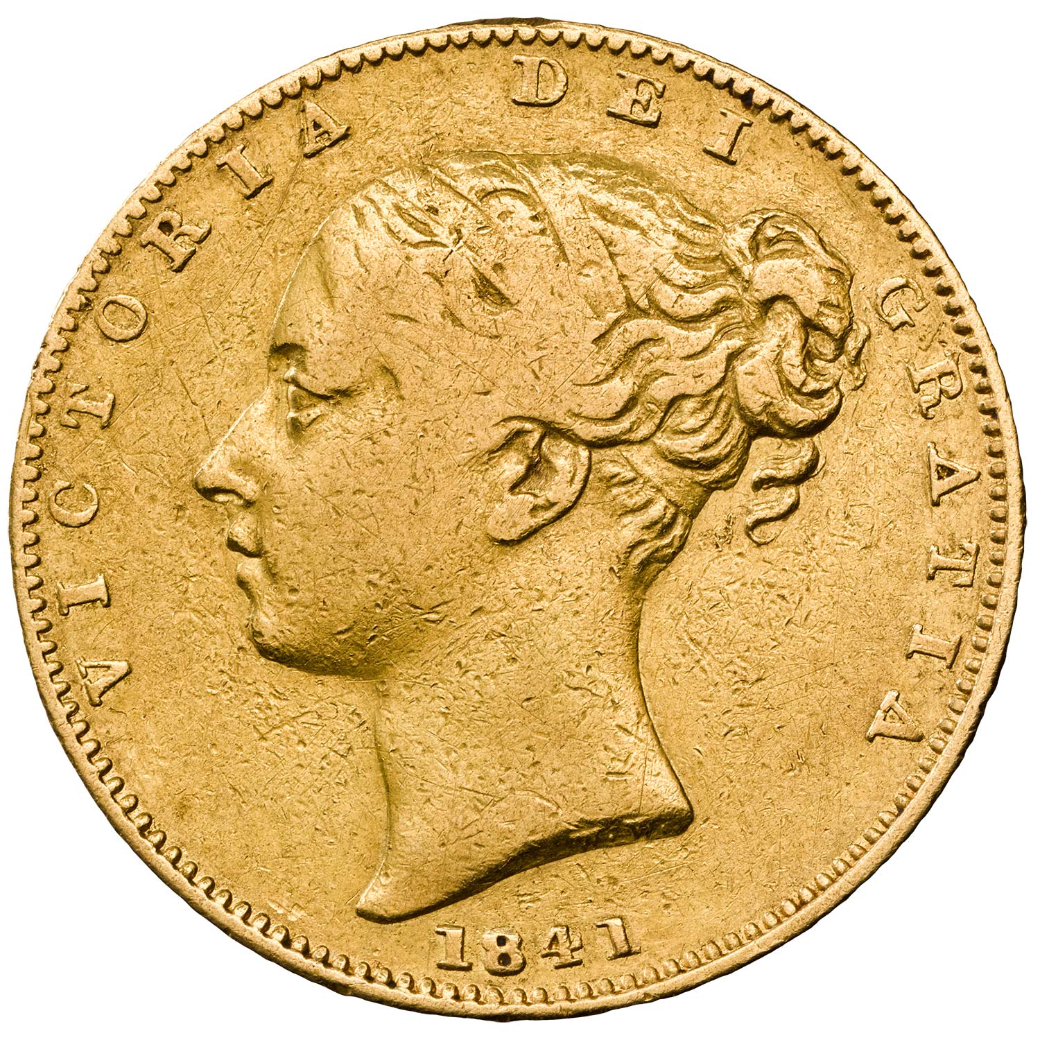 1841 Victoria Young Head Gold Sovereign