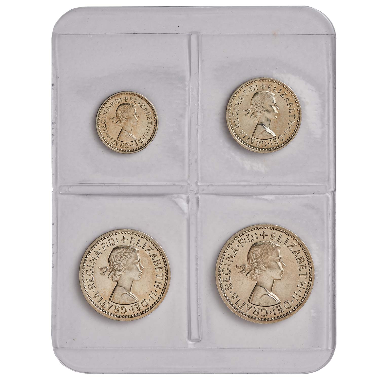 Queen Elizabeth II Silver Maundy Set, 1965