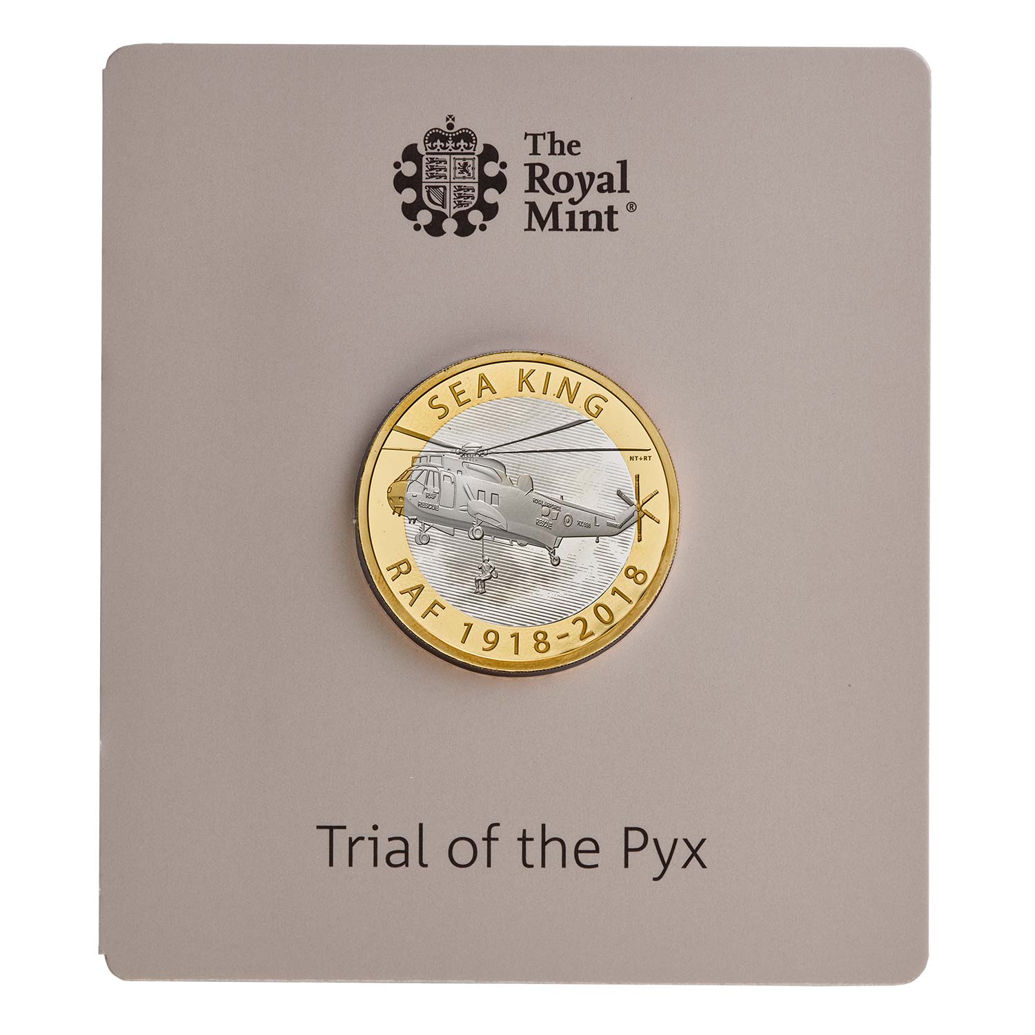 Trial of the Pyx - RAF Centenary Sea King 2018 UK £2 Silver Proof Coin