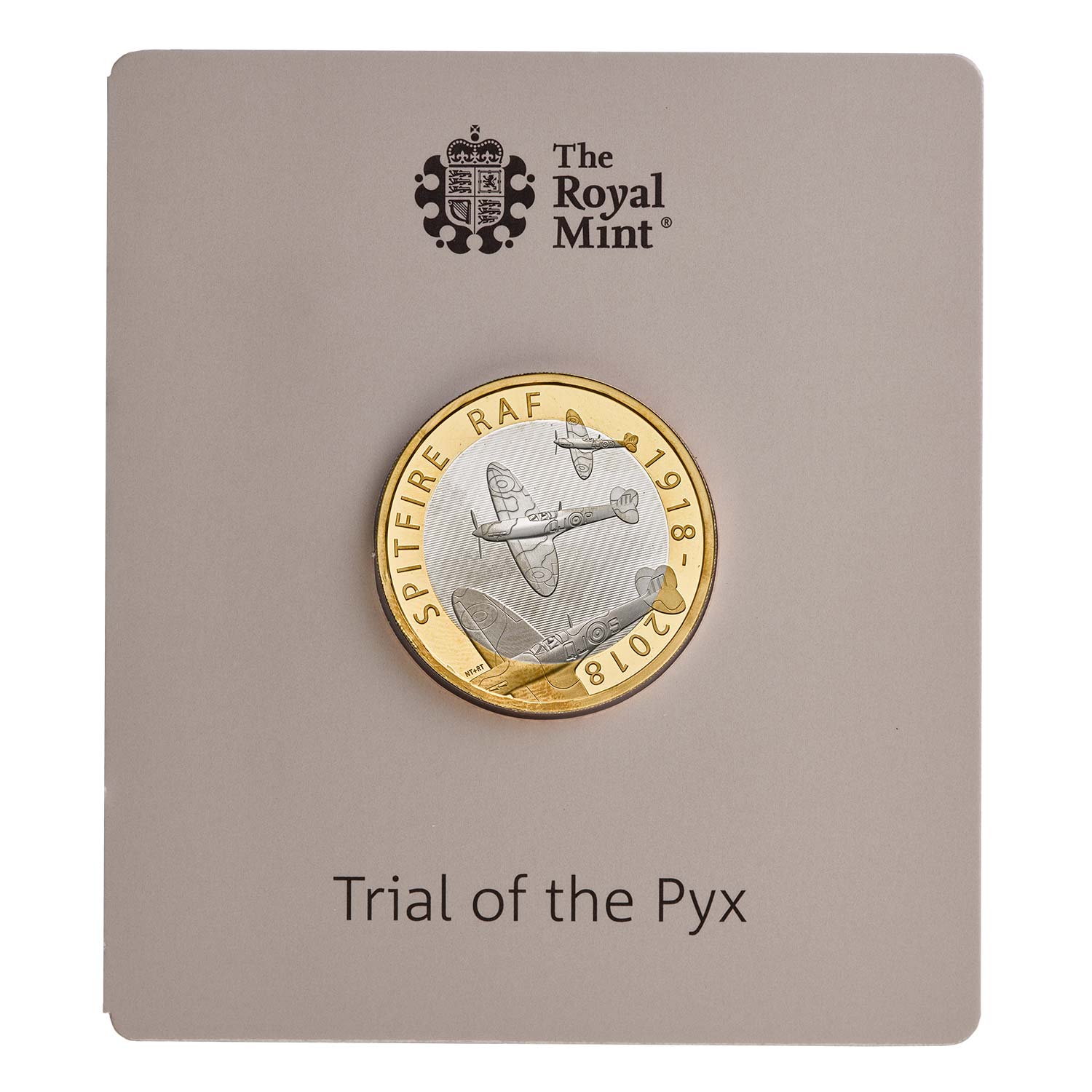 Trial of the Pyx - RAF Centenary Spitfire 2018 UK £2 Silver Proof Coin