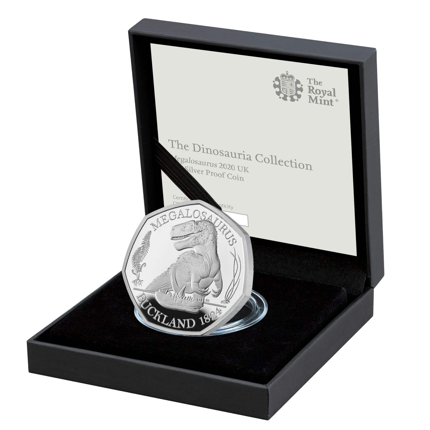 Silver Proof Megalosaurus 2020 50p Coin