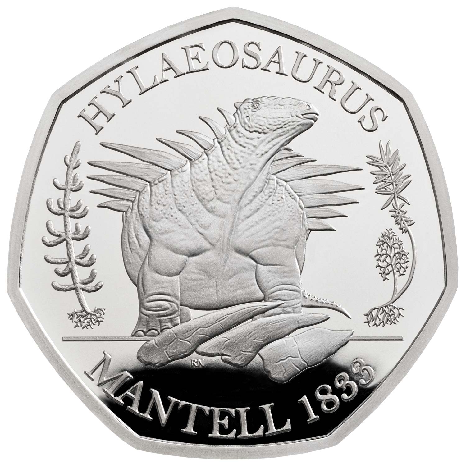 Silver Proof Hylaeosaurus 2020 UK 50p Coin