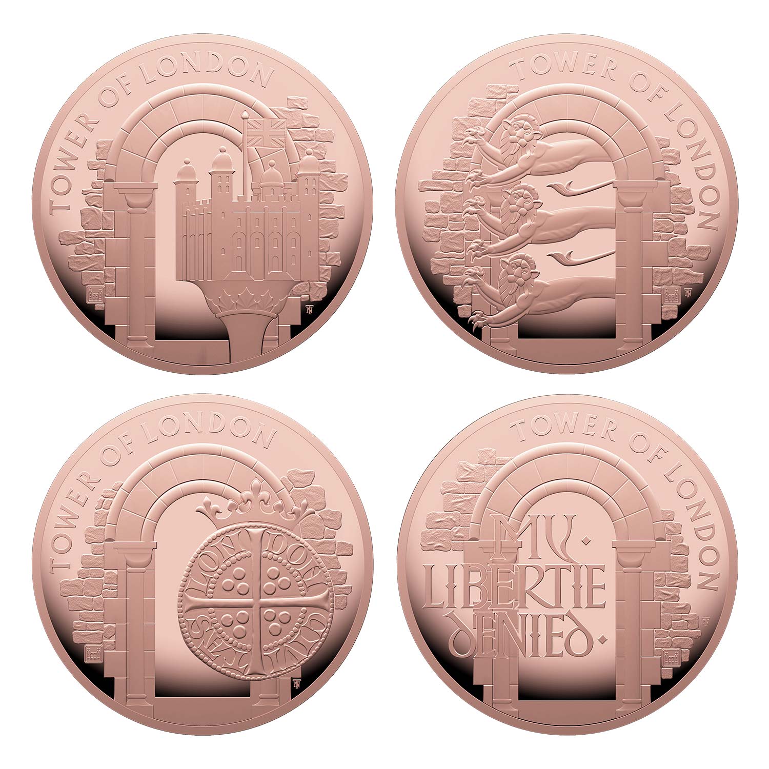 The 2020 Tower of London Gold Proof Four-Coin Series