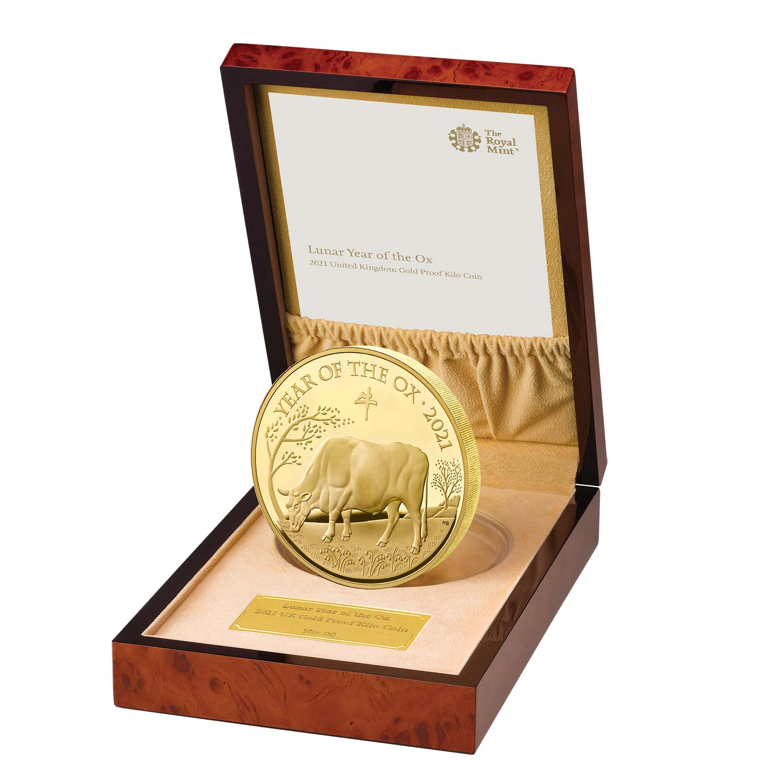 Lunar Year of the Ox 2021 United Kingdom Gold Proof Kilo Coin