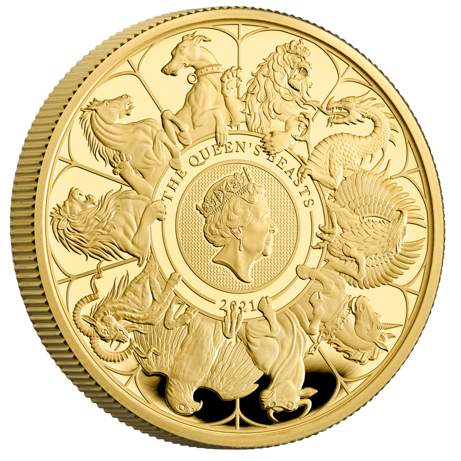 The Queen's Beasts  2021 UK Two-Ounce Gold Proof Coin