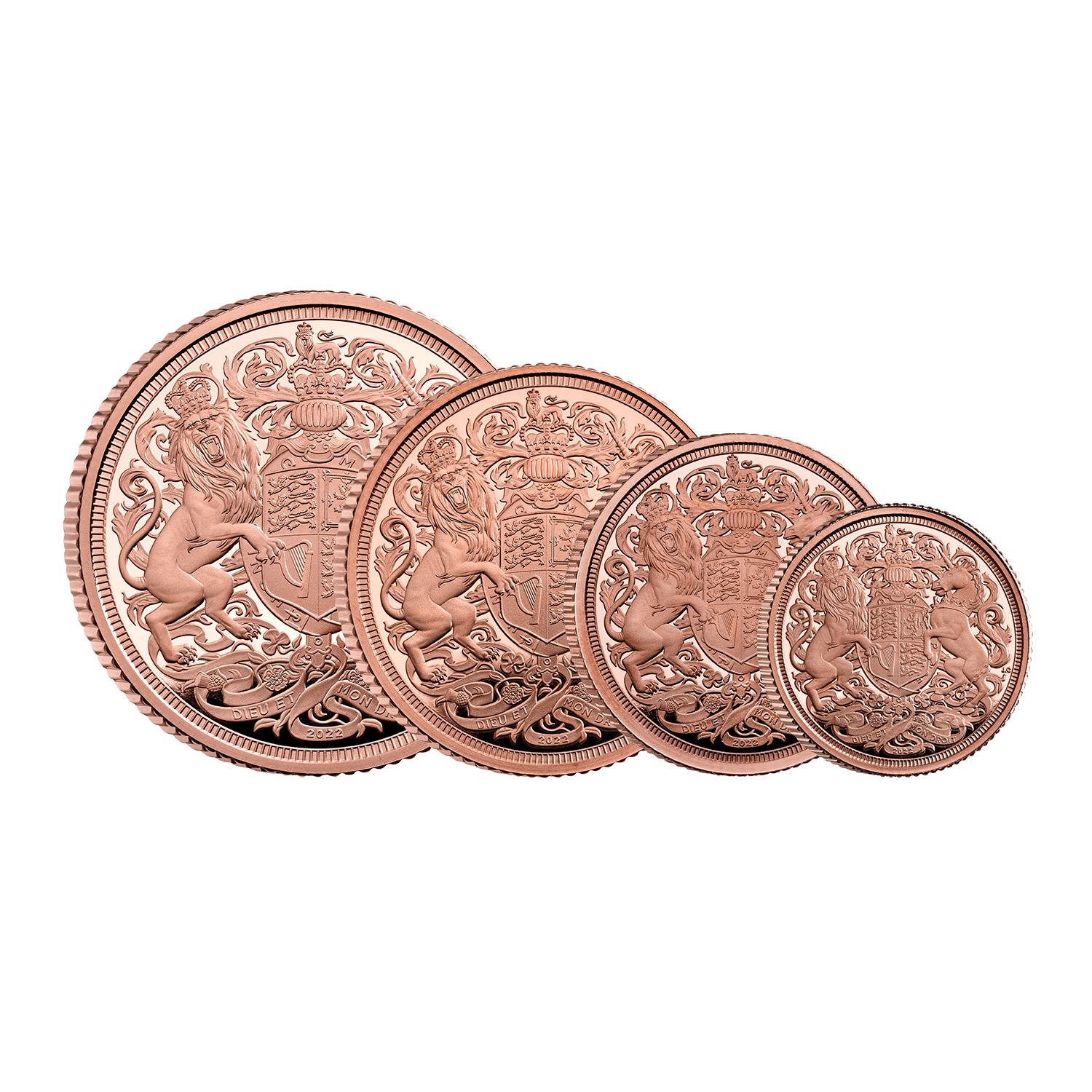Queen Elizabeth II Memorial Sovereign 2022 Four-Coin Gold Proof Set