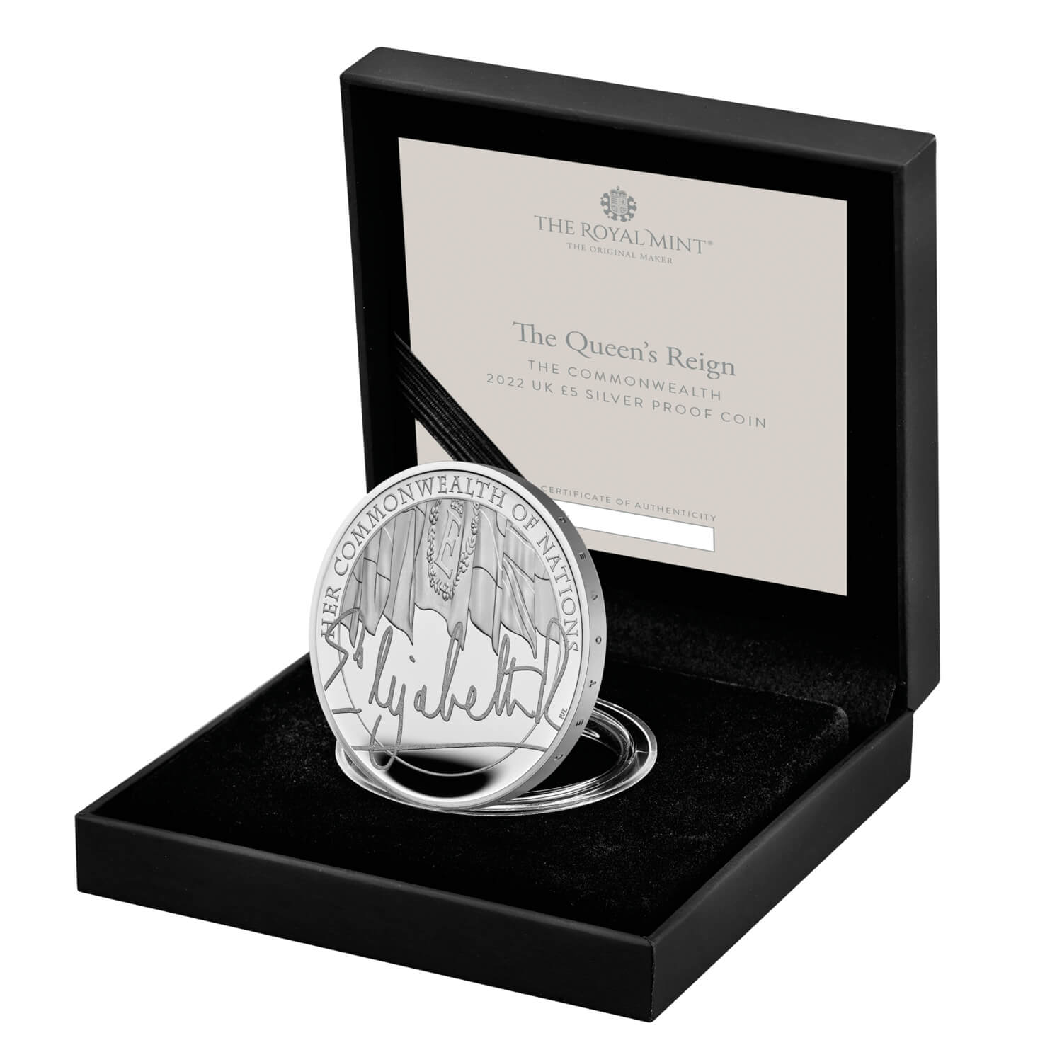 The Queen's Reign The Commonwealth 2022 UK £5 Silver Proof Coin 