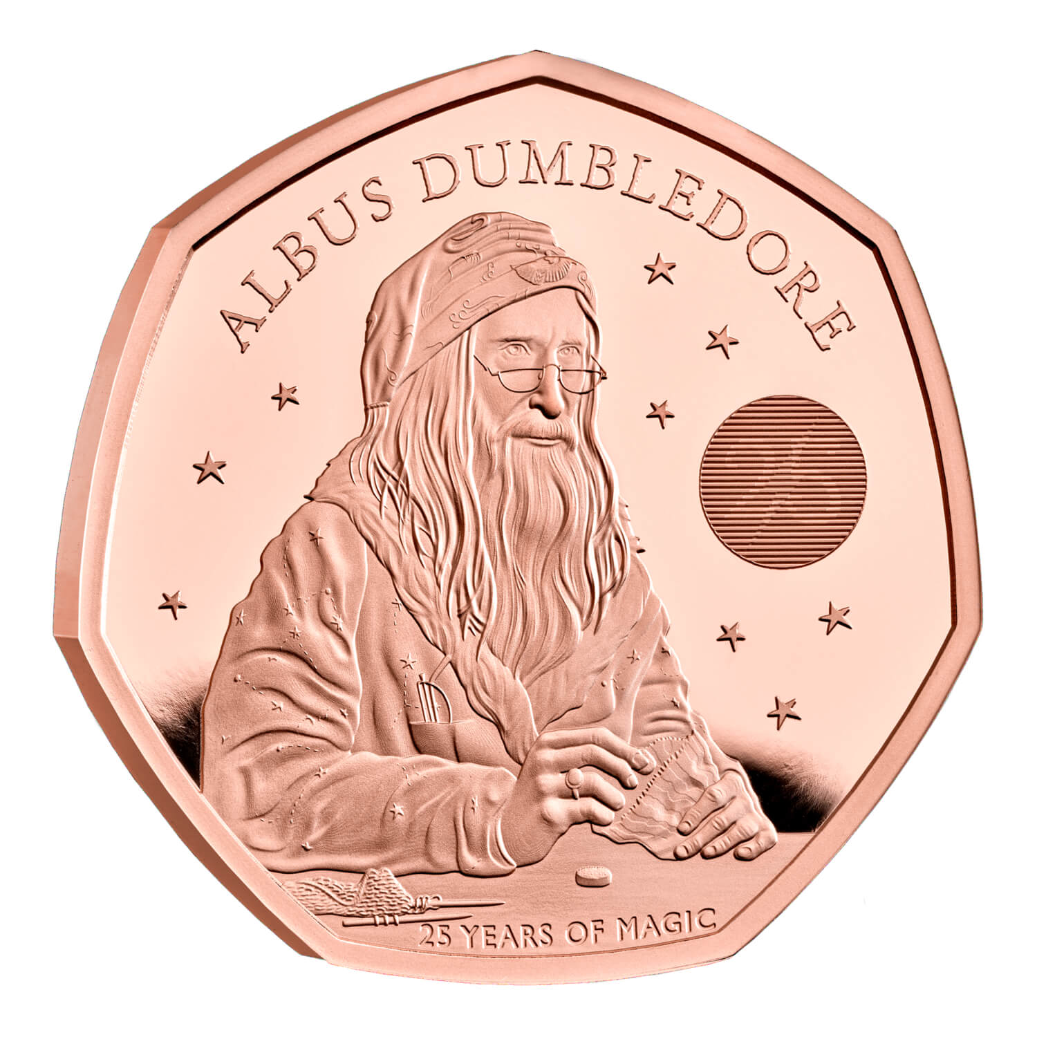 Albus Dumbledore 2023 UK 50p Gold Proof Coin