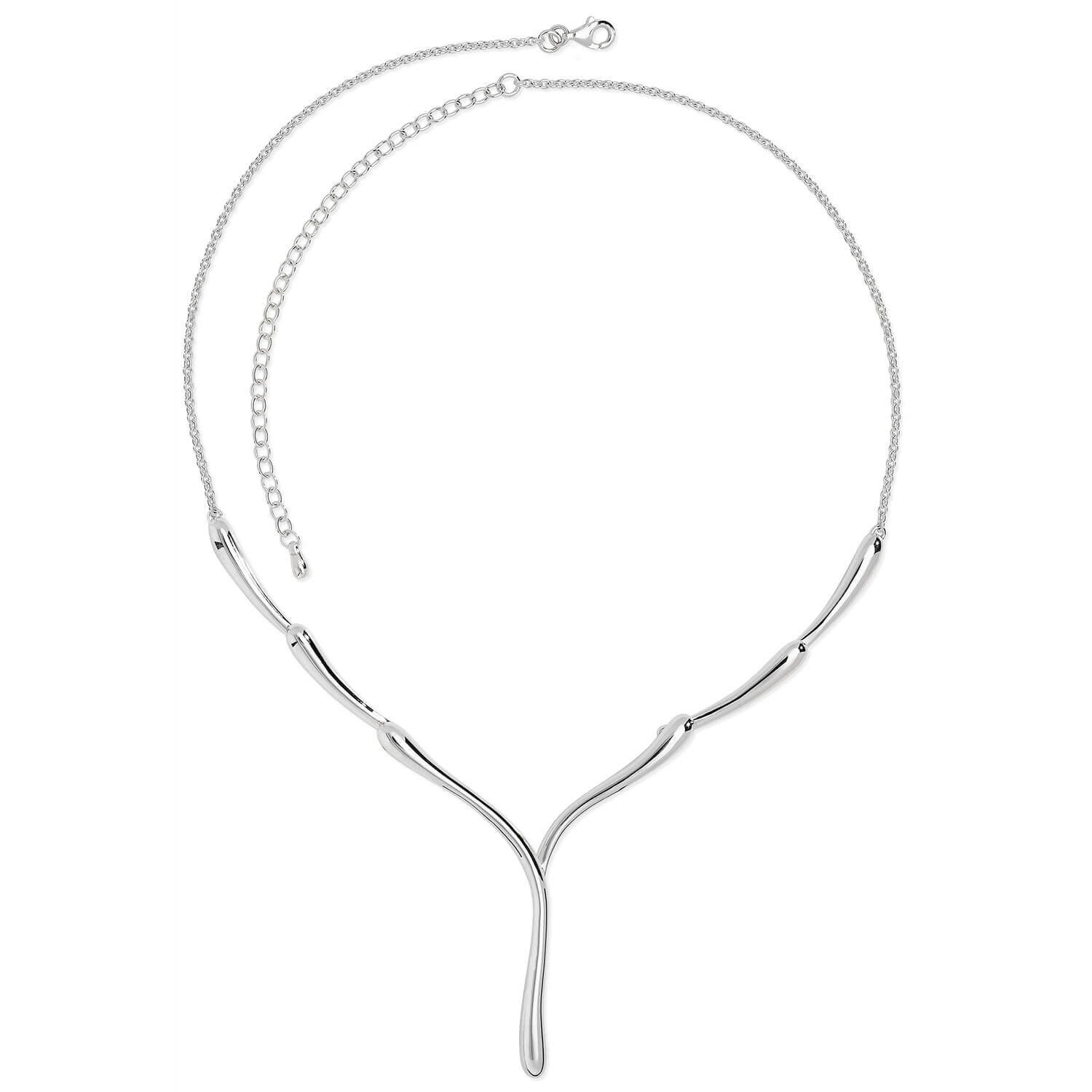 Sterling Silver Single Melting Necklace