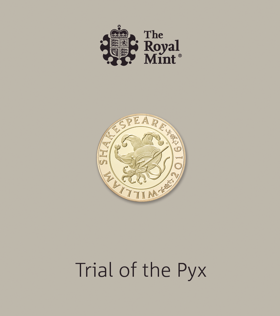 Trial of the Pyx Shakespeare Comedies 2016 UK £2 Gold Proof Coin