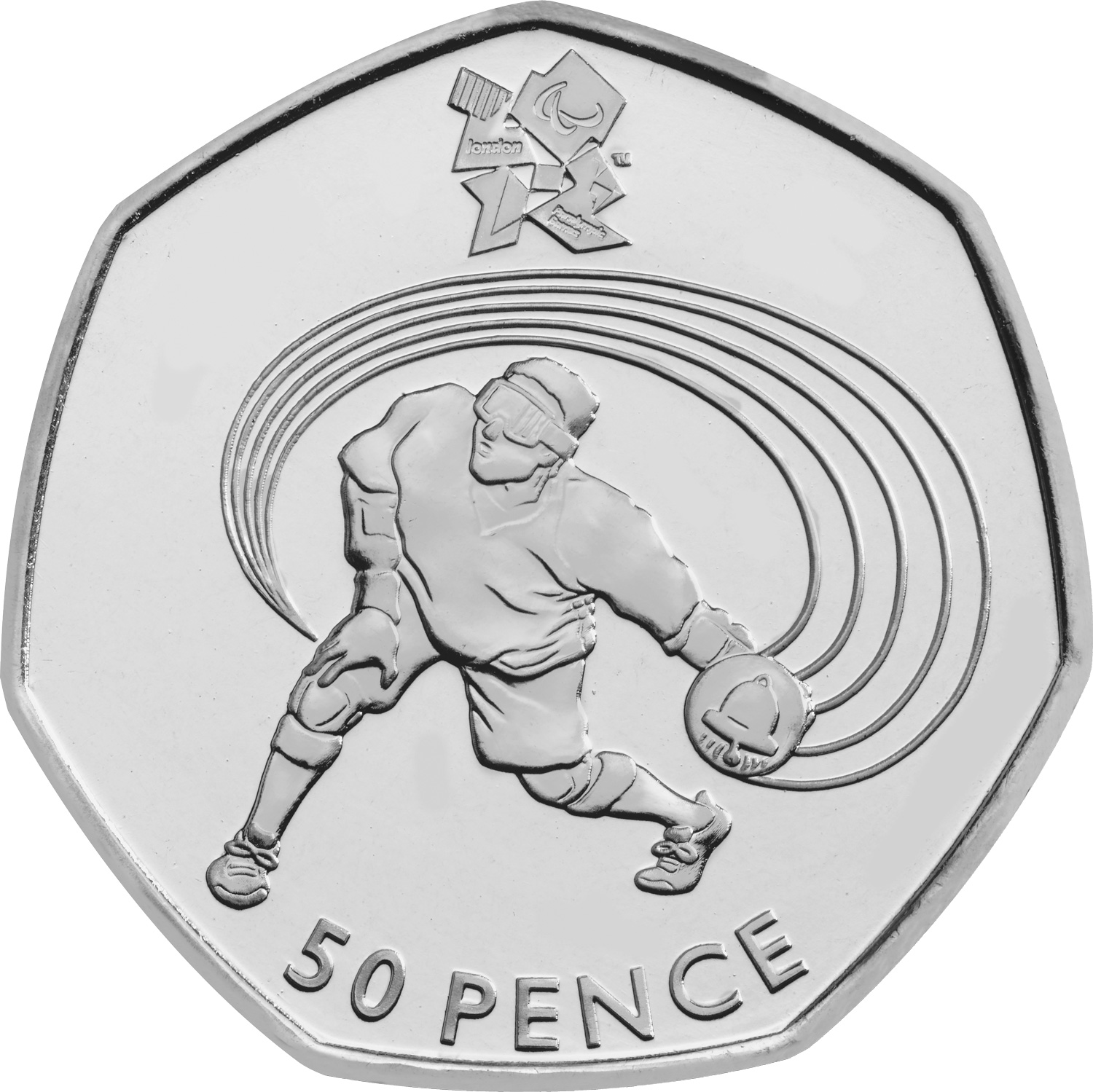 2011 Elizabeth II London Olympic Goalball 50p Coin