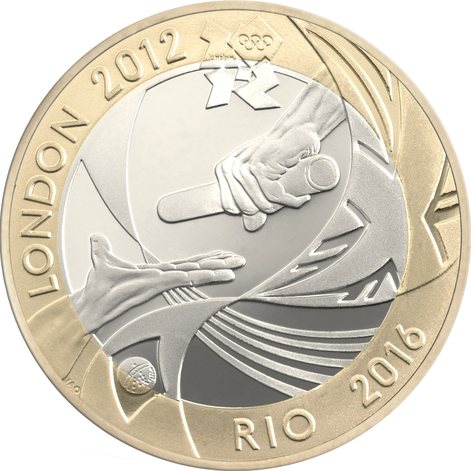 2012 Elizabeth II 'The London 2012 Handover to Rio' £2 Coin