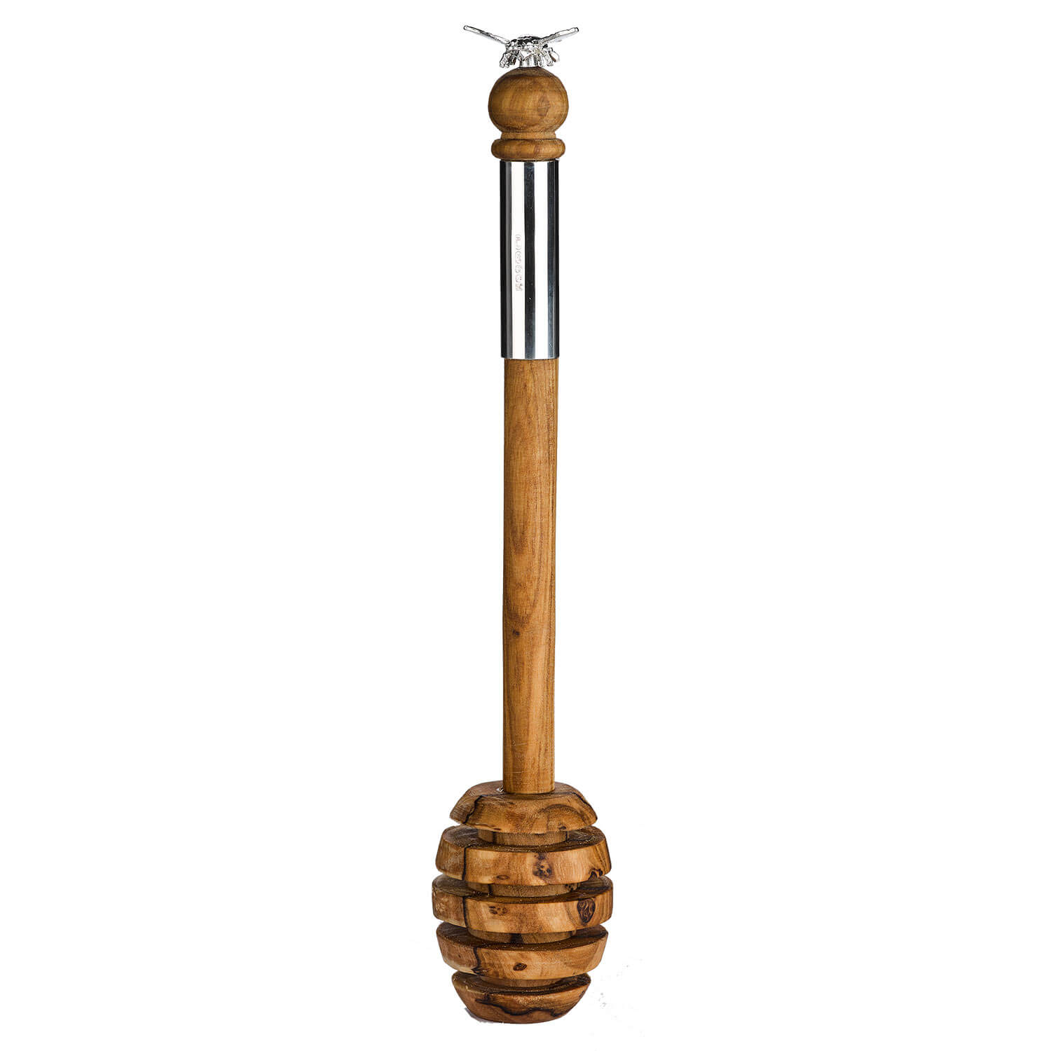 Sterling Silver & Olive Wood Honey Drizzler