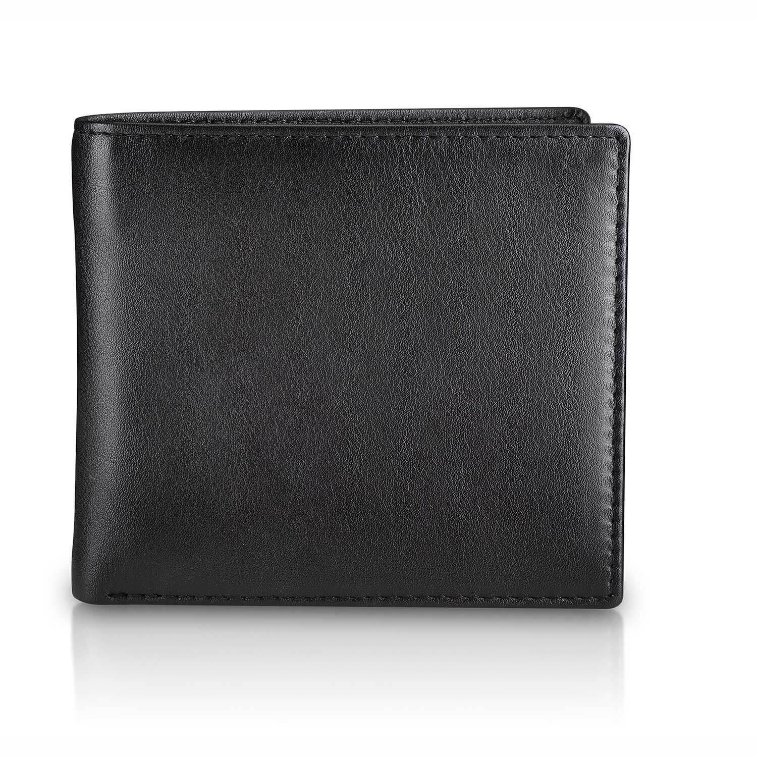 Sovereign Black Slimline Bi-Fold Leather Wallet