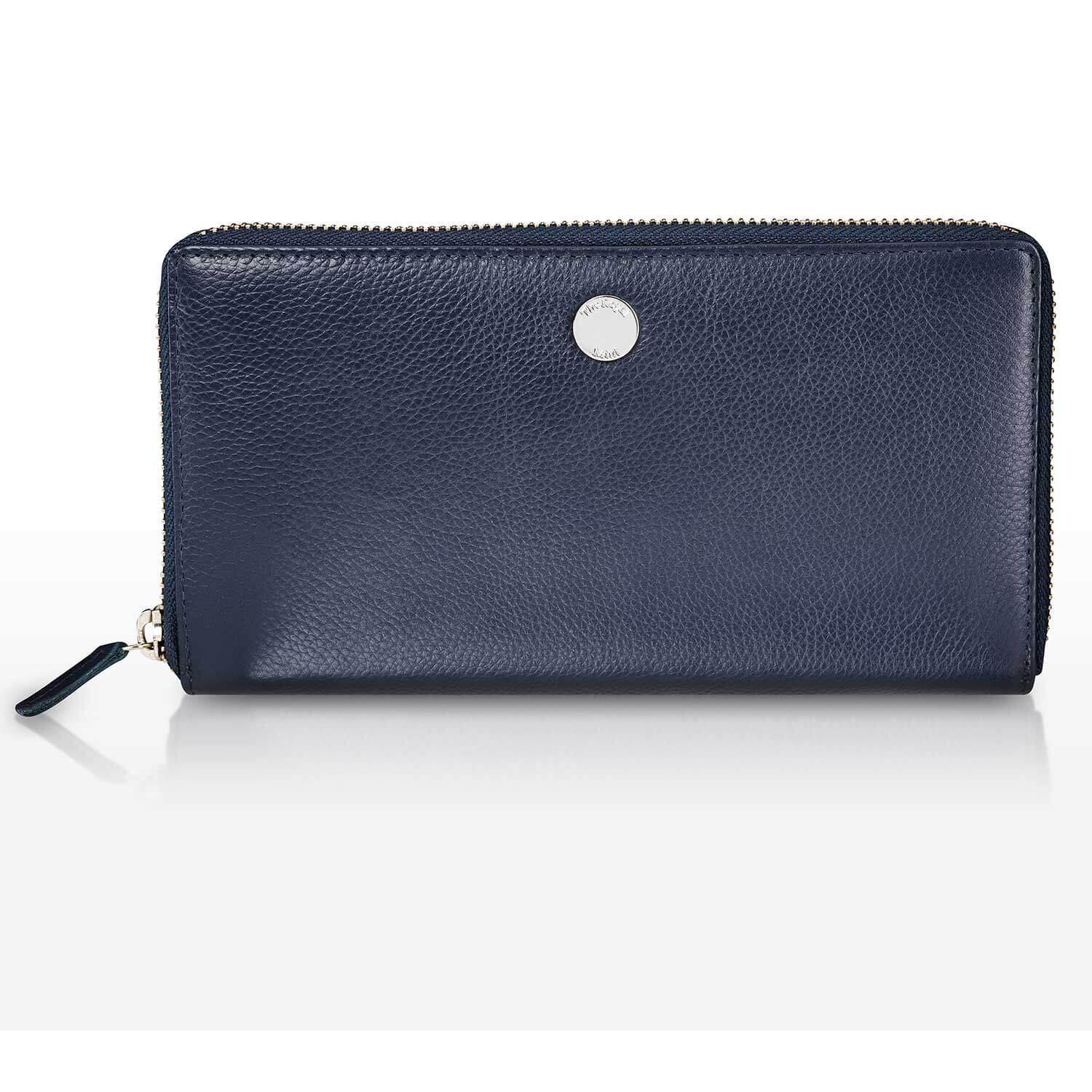 Women’s Zip Around Navy Purse