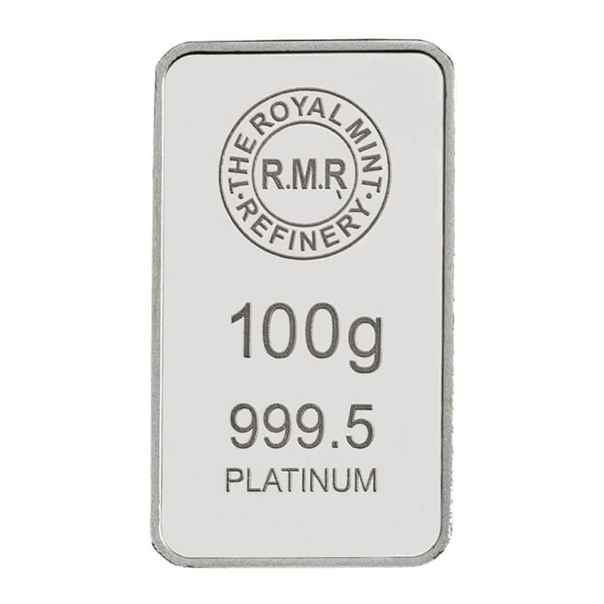 100g Platinum Bar Minted