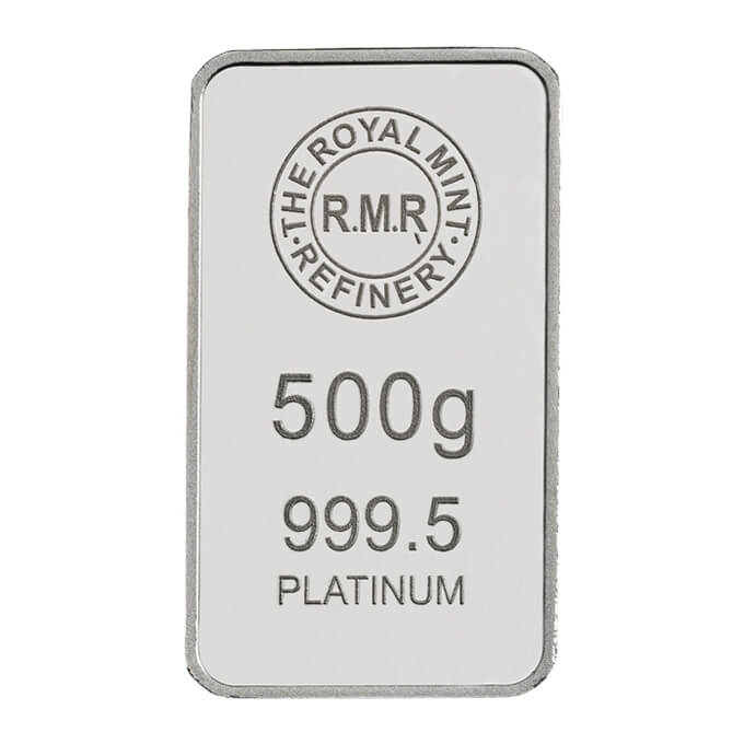 500g Platinum Bar Minted