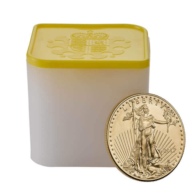 American Eagle 2017 Gold One Ounce Ten Coin Tube