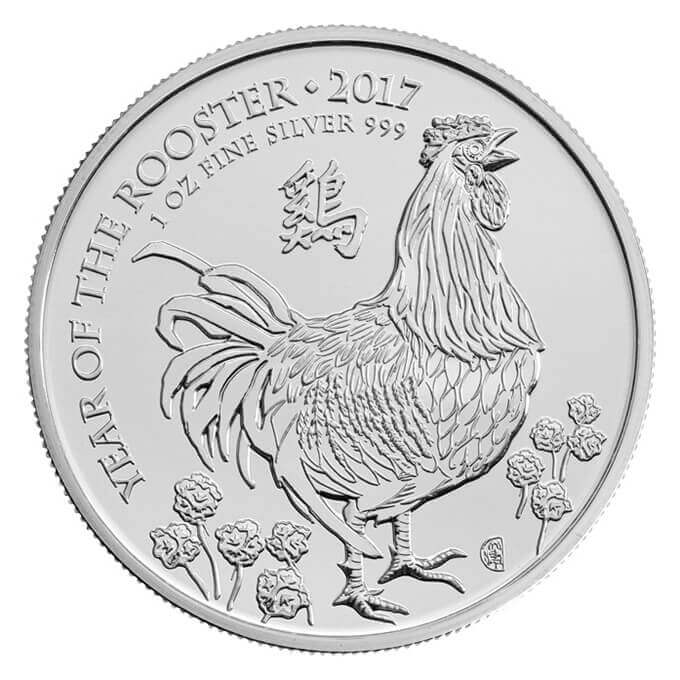Lunar Year of the Rooster 2017 - One Ounce Silver Bullion Coin