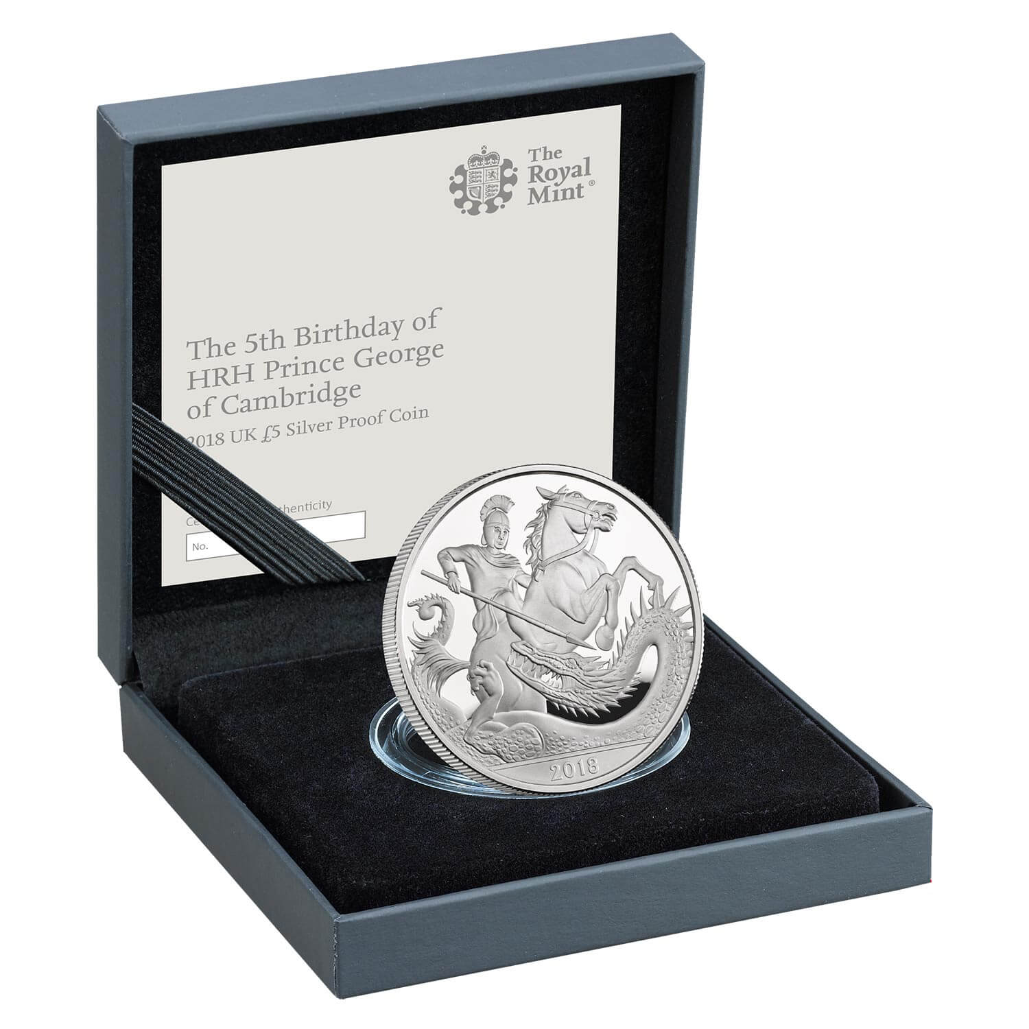 The 5th Birthday of HRH Prince George 2018 UK £5 Silver Proof Coin