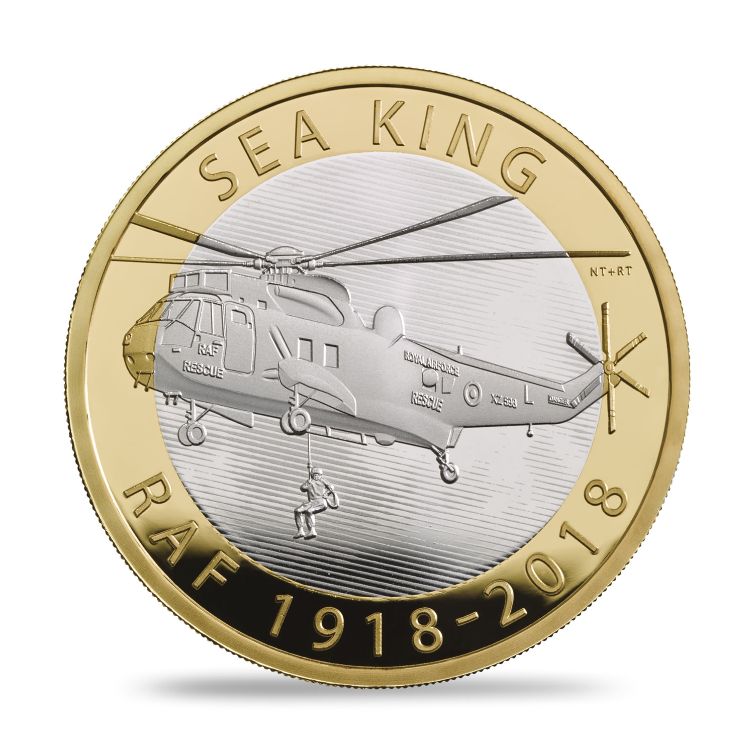 RAF Centenary Sea King 2018 UK £2 Silver Proof Coin