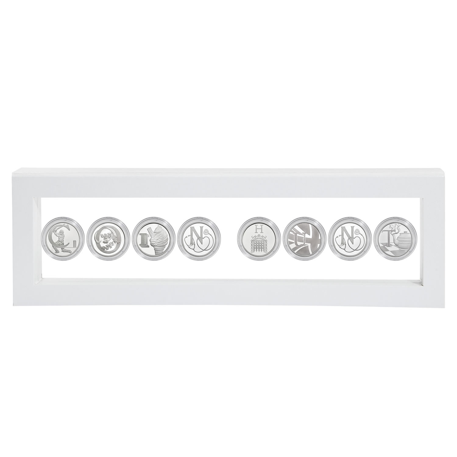 Great British Coin Hunt White Name Frame