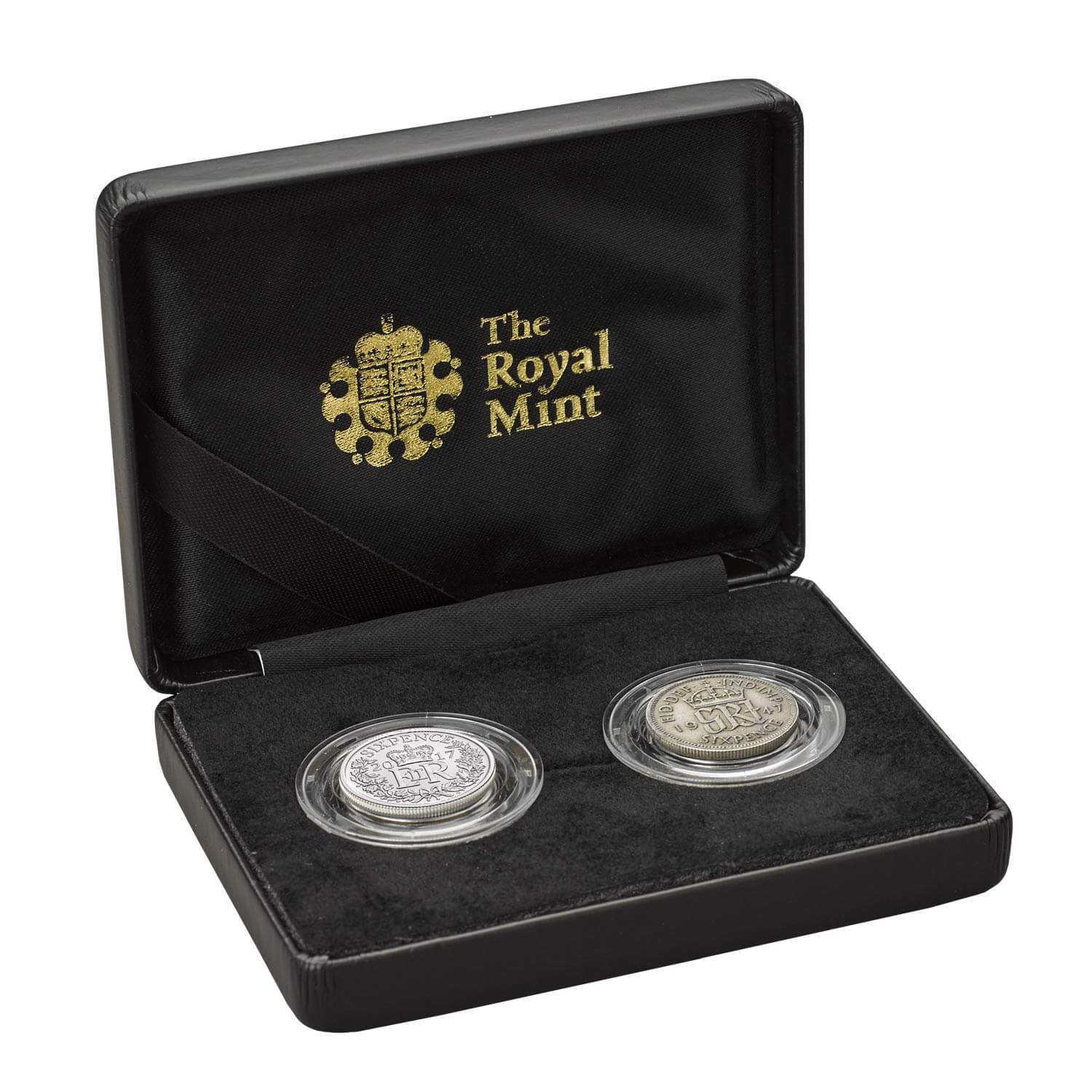Platinum Wedding Anniversary Sixpence Set