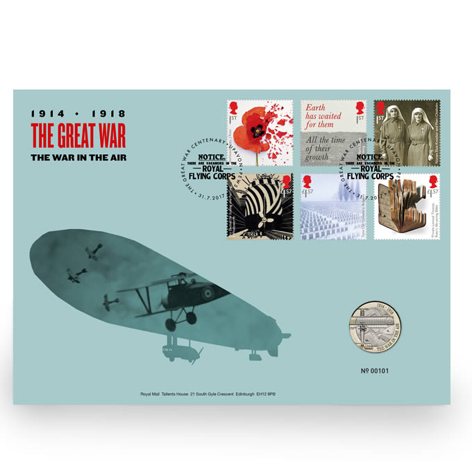 Aviation 2017 UK £2 Base Metal PNC