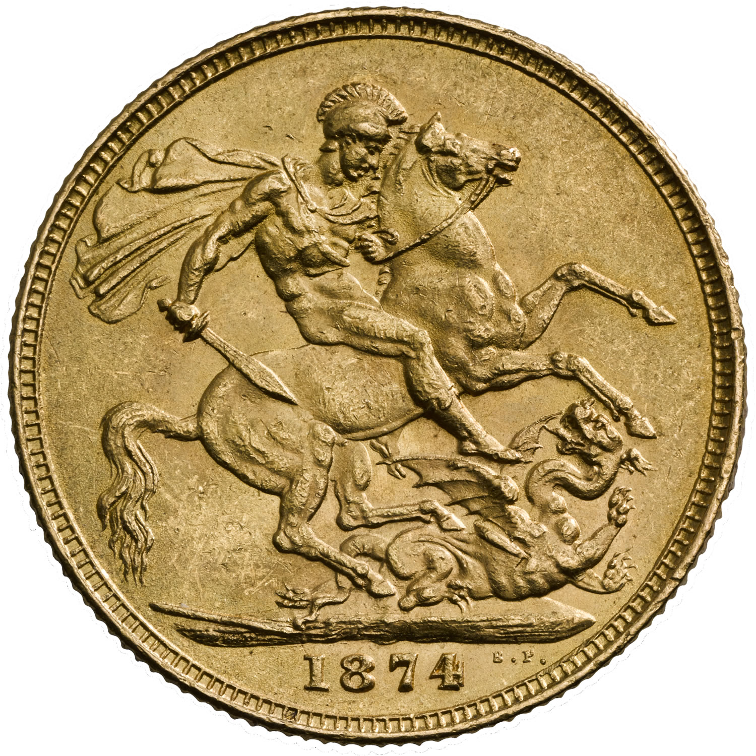 1874 Victoria Young Head Sovereign