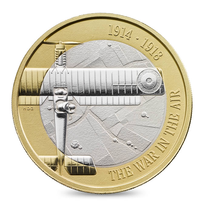 First World War Aviation 2017 UK £2 Silver Proof Coin