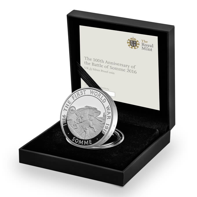 The Battle of Somme 2016 UK £5 Silver Proof Coin